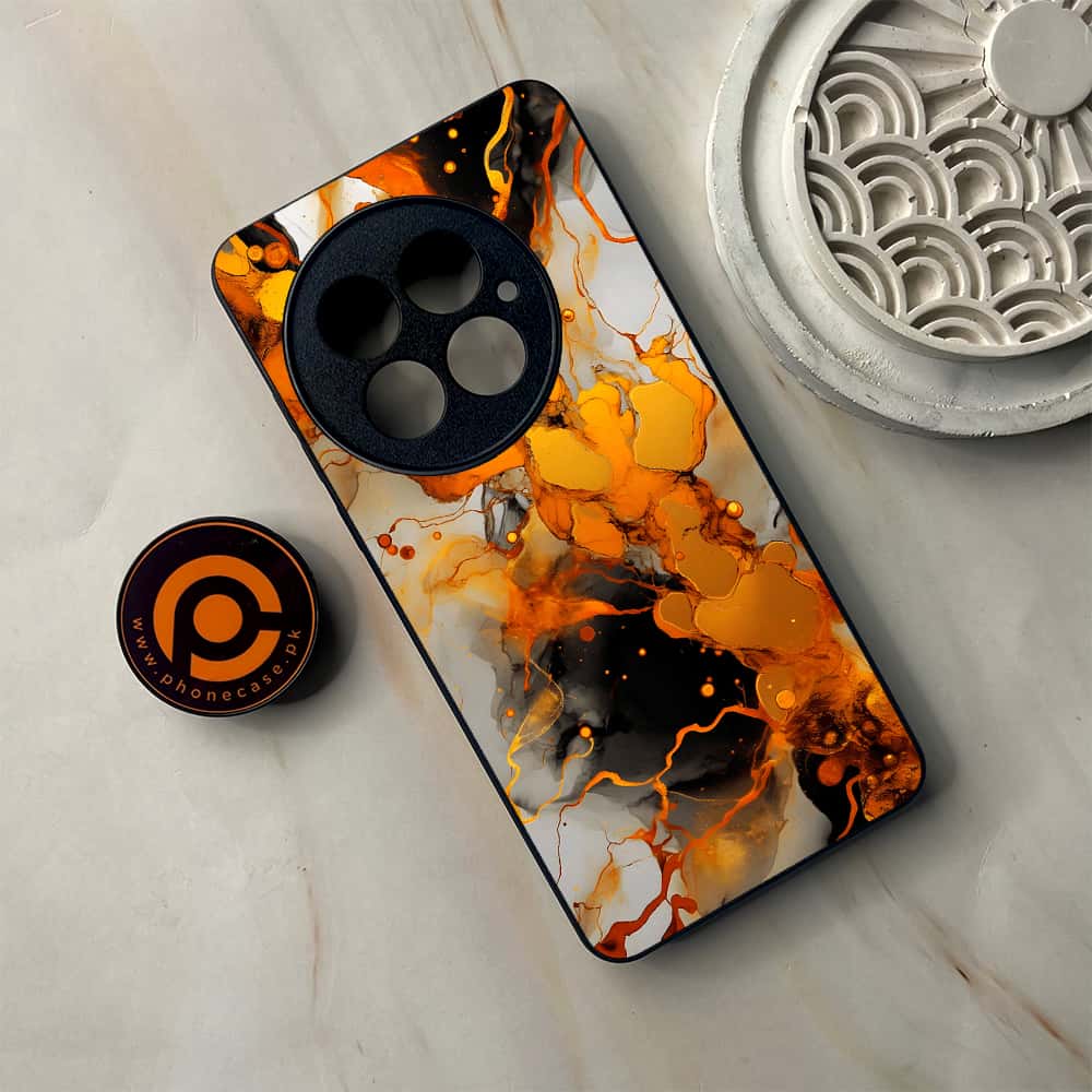 OnePlus 13 - Liquid Marble Series - Premium Metal Printed soft Bumper shock Proof Case
