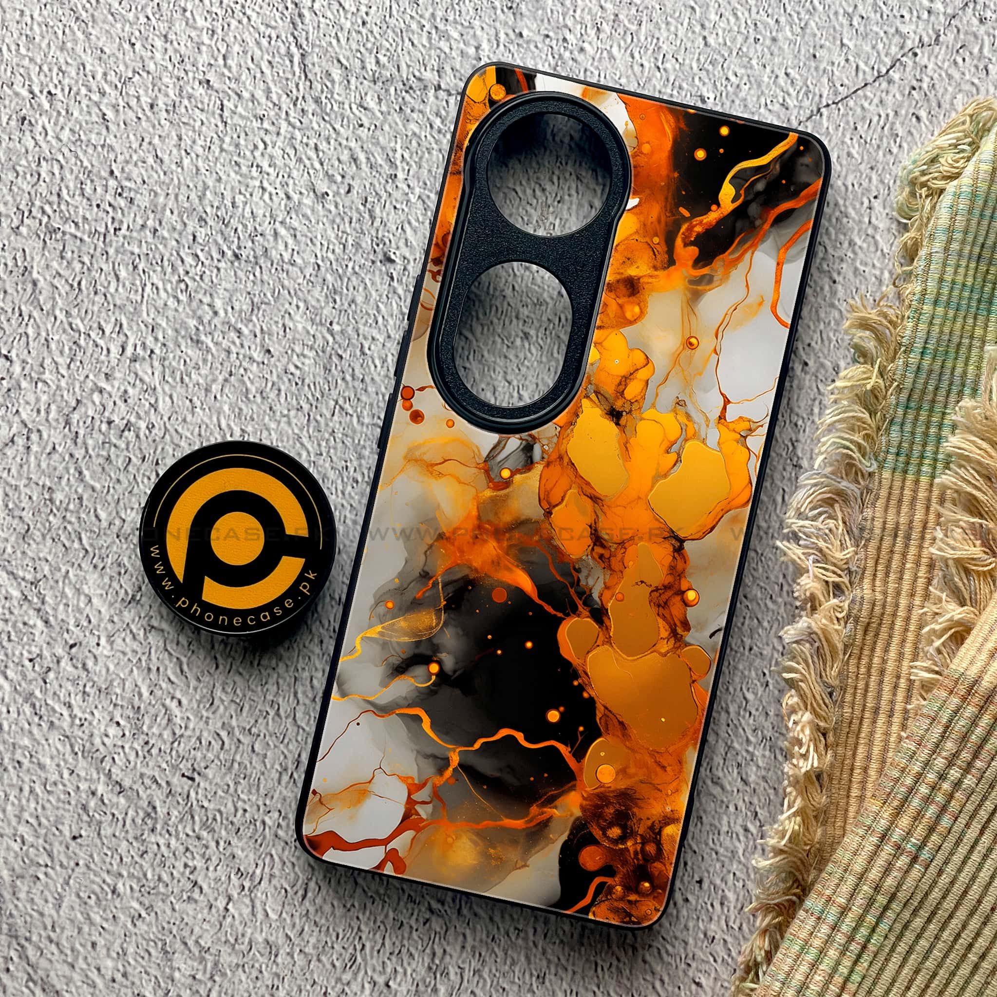 Vivo S19 Pro - Liquid Marble Series - Premium Metal Printed soft Bumper shock Proof Case