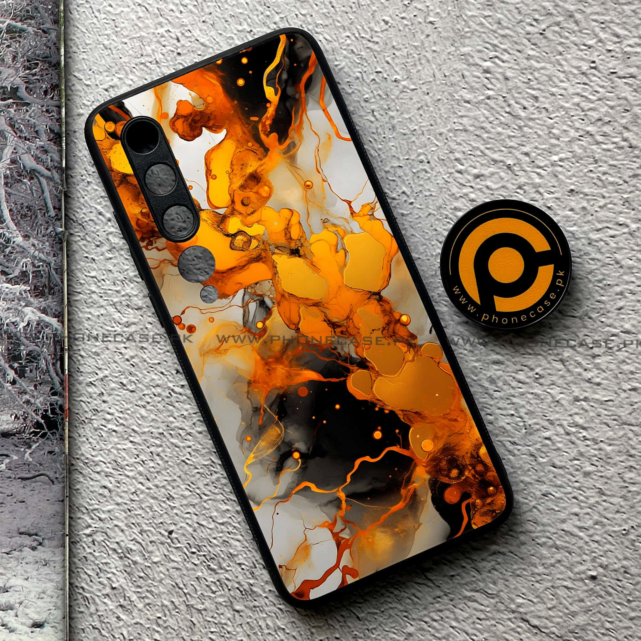 Xiaomi Mi 10 - Liquid Marble Series - Premium Printed Glass soft Bumper shock Proof Case