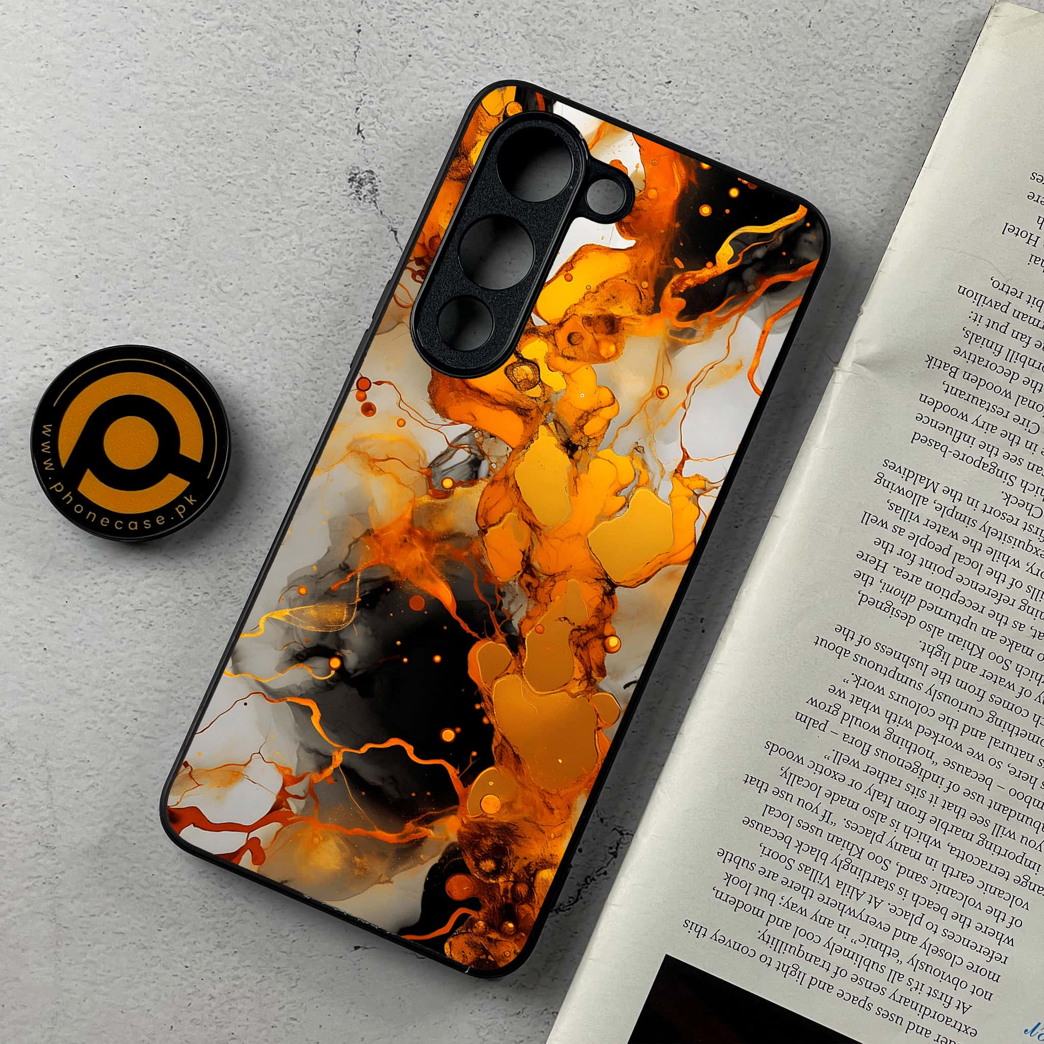 Vivo Y04 - Liquid Marble Series - Premium Metal Printed Soft Bumper Shockproof Case