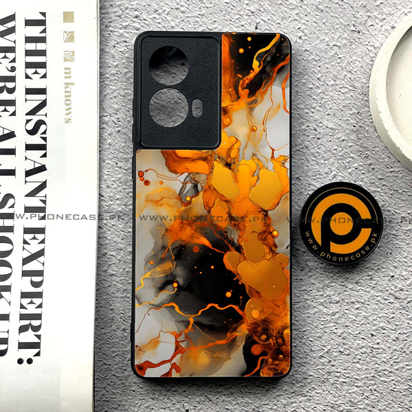 Moto G85 - Liquid Marble Design 2  - Premium Printed Glass soft Bumper shock Proof Case  CS-39679