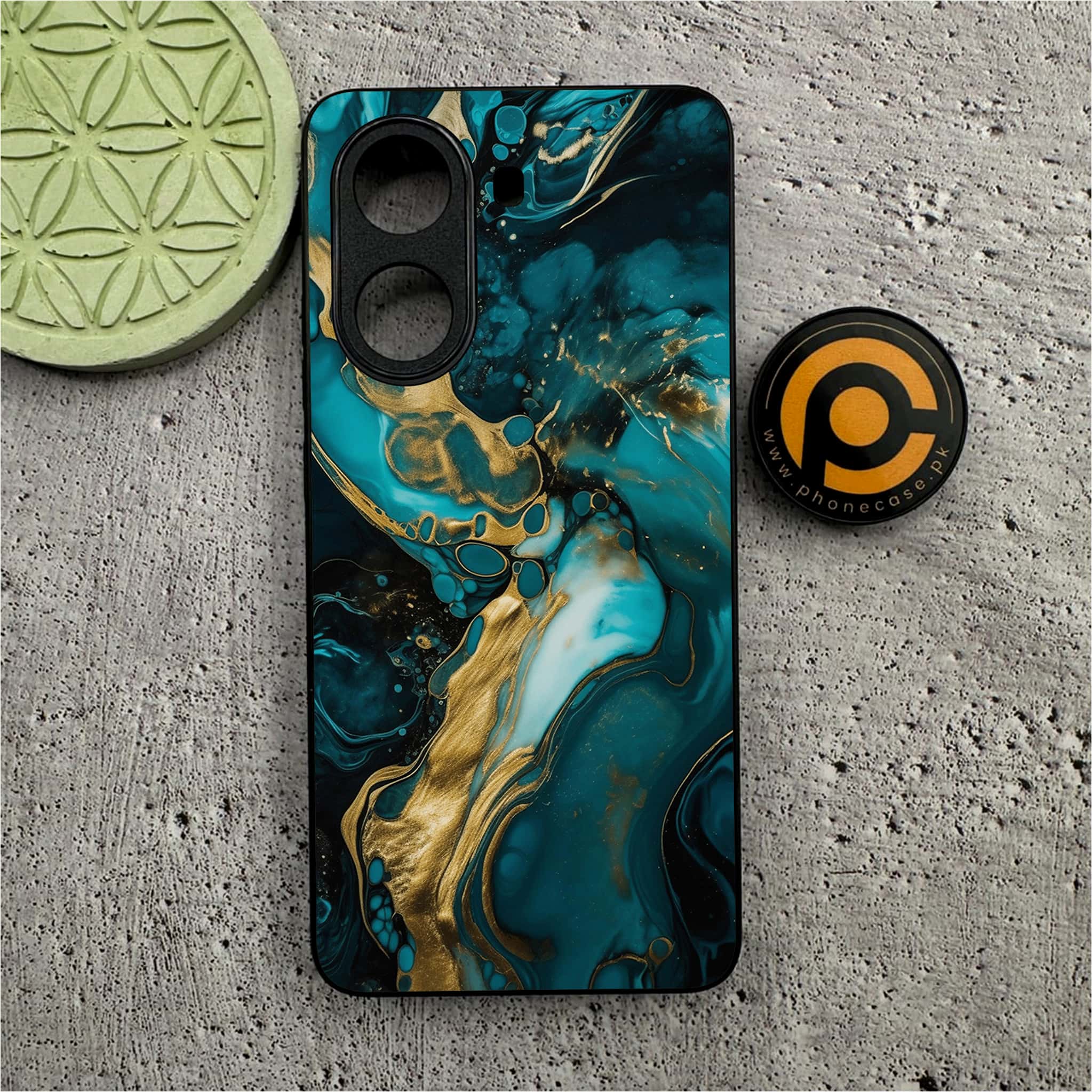 Xiaomi Redmi Turbo 4 - Liquid Marble Series - Premium Metal Printed soft Bumper shock Proof Case