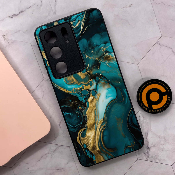 Realme C71 4G - Liquid Marble Design 3- Premium Metal Printed soft Bumper shock Proof Case CS-45152