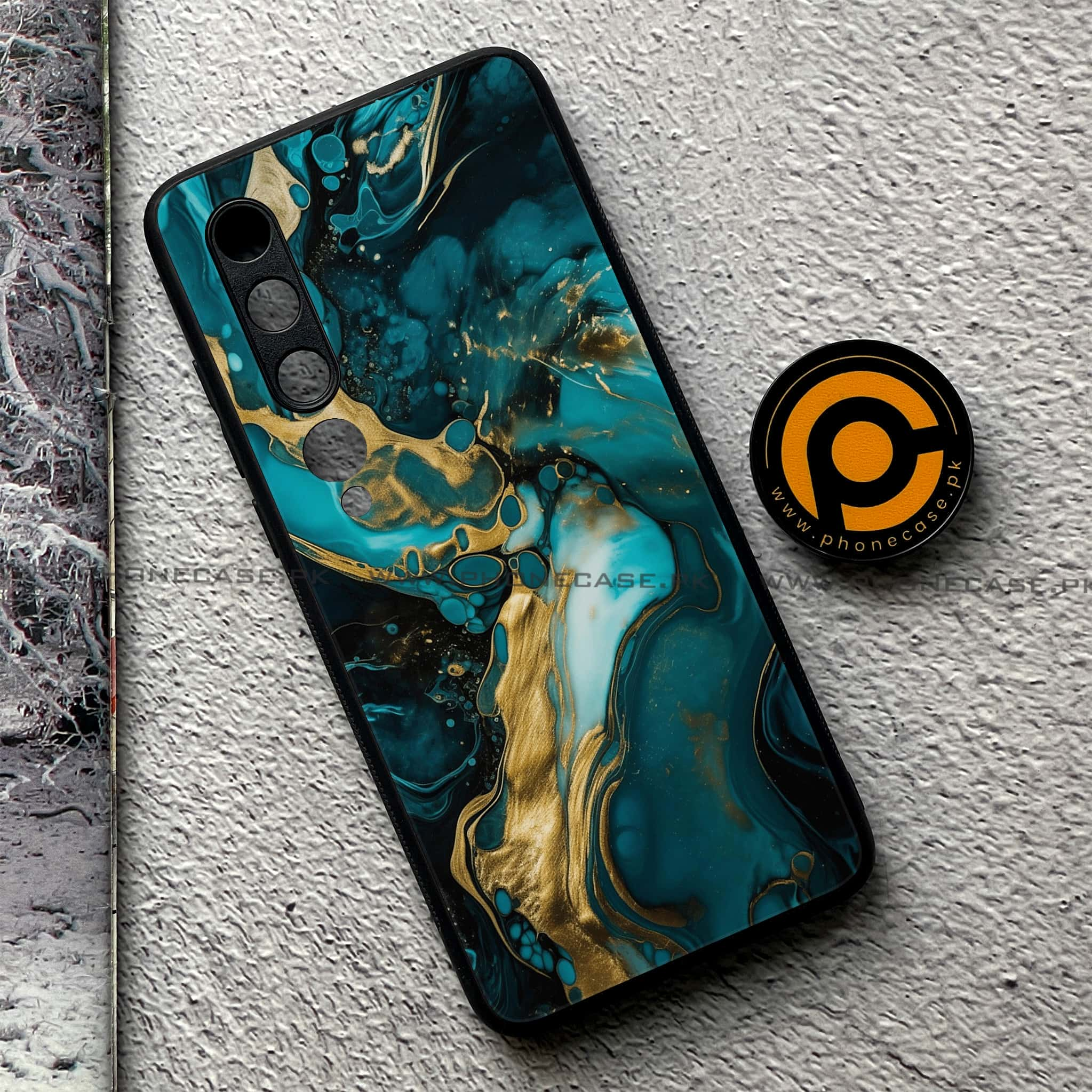 Xiaomi Mi 10 - Liquid Marble Series - Premium Printed Glass soft Bumper shock Proof Case