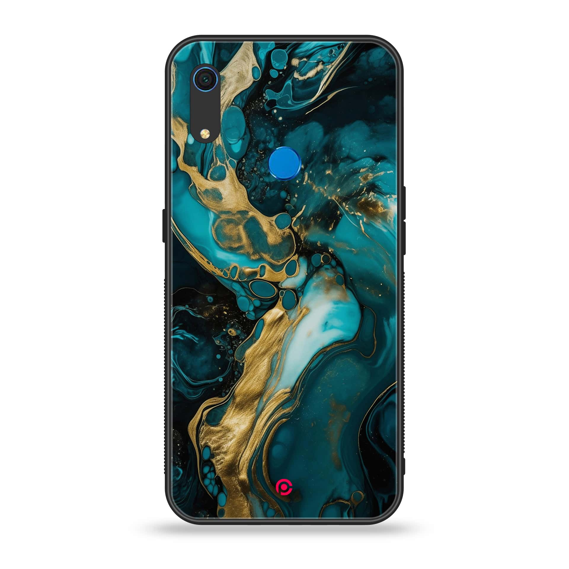 Huawei Y6s - Liquid Marble Series - Premium Printed Metal soft Bumper shock Proof Case