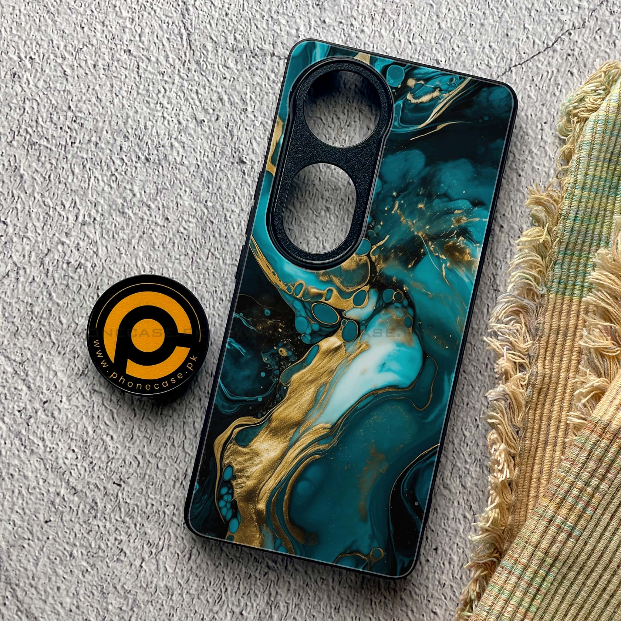 Vivo S19 Pro - Liquid Marble Series - Premium Metal Printed soft Bumper shock Proof Case
