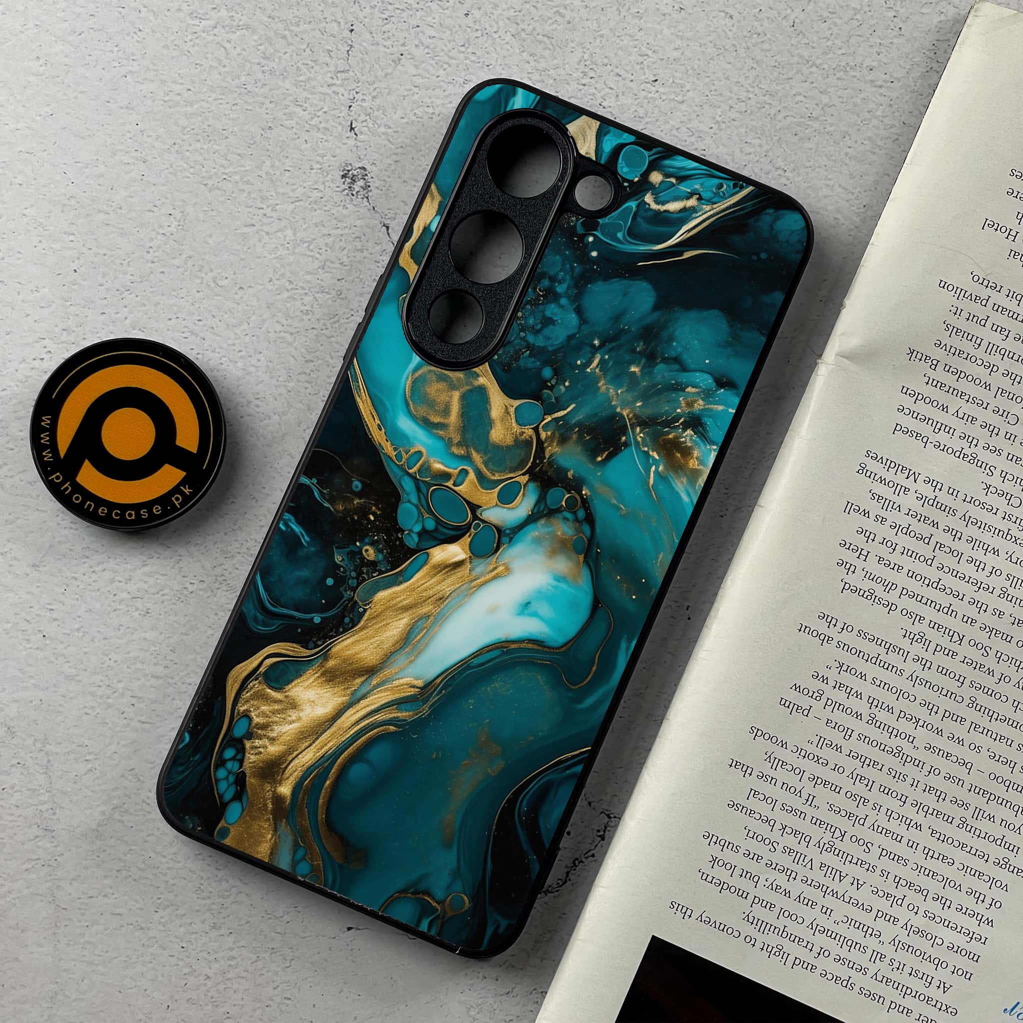 Vivo Y04 - Liquid Marble Series - Premium Metal Printed Soft Bumper Shockproof Case