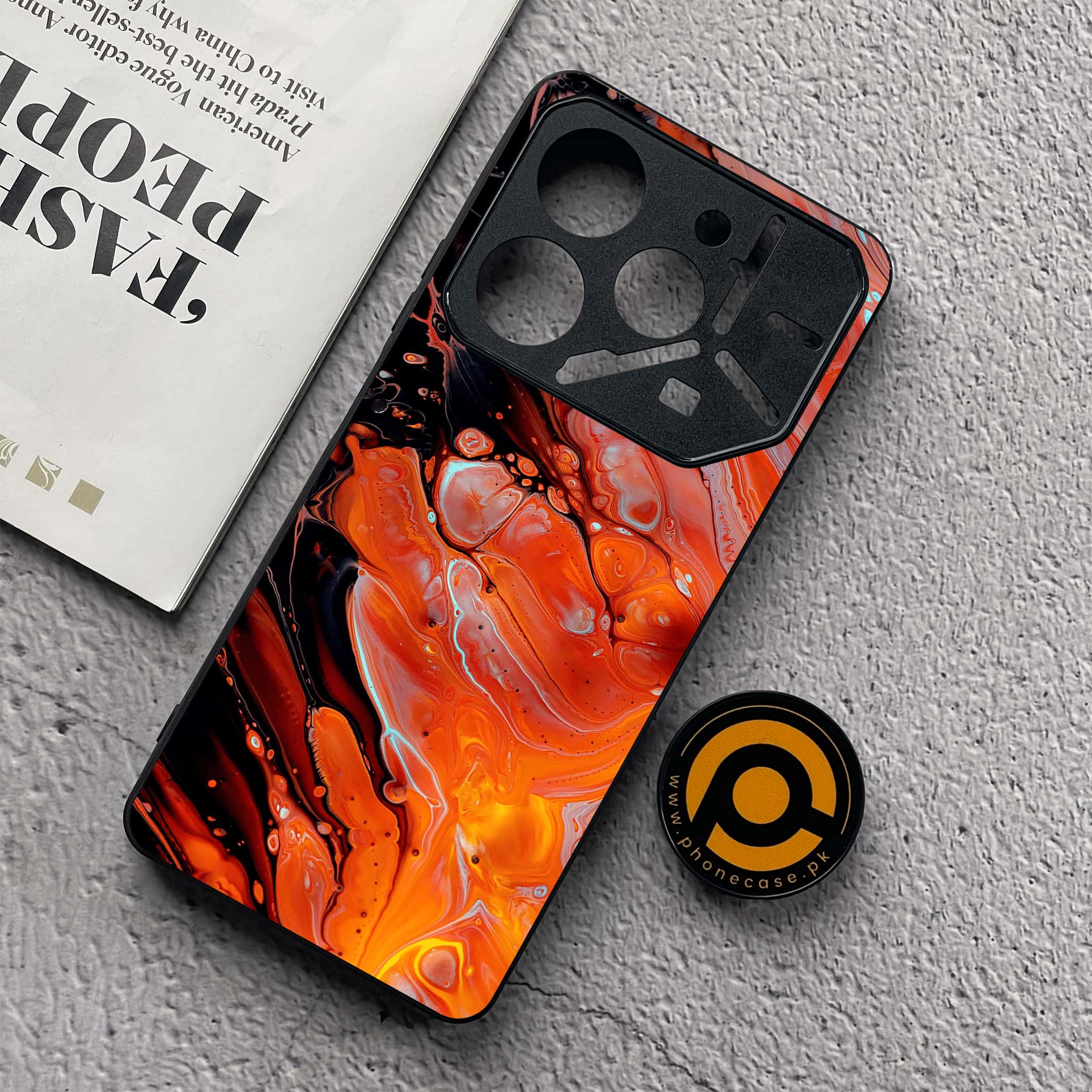 Tecno Pova 6 Neo - Liquid Marble Series - Premium Metal  Printed soft Bumper shock Proof Case