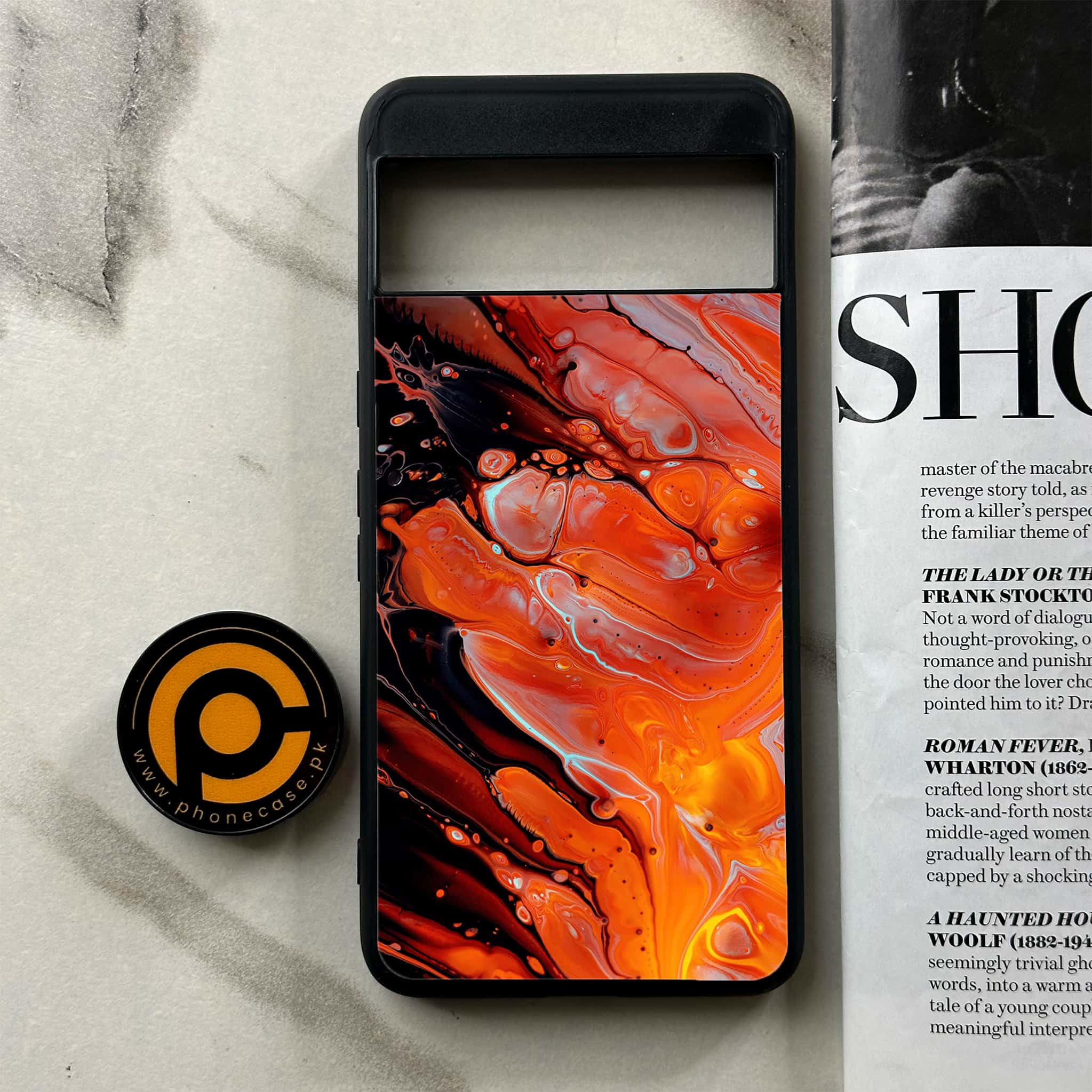 Google Pixel 8a - Liquid Marble Series - Premium Printed soft Bumper Shock Proof Case