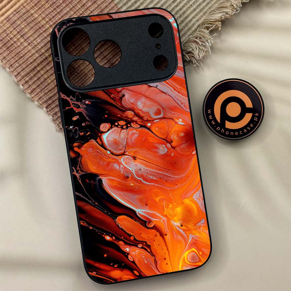 iPhone 17 Pro Max - Liquid Marble Series - Premium Metal Printed soft Bumper shock Proof Case