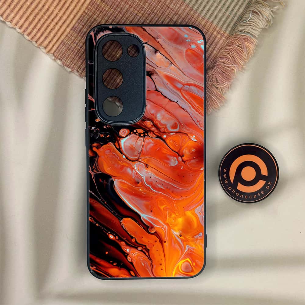 Tecno Spark 40 Pro Plus - Liquid Marble Series - Premium Metal Printed soft Bumper shock Proof Case