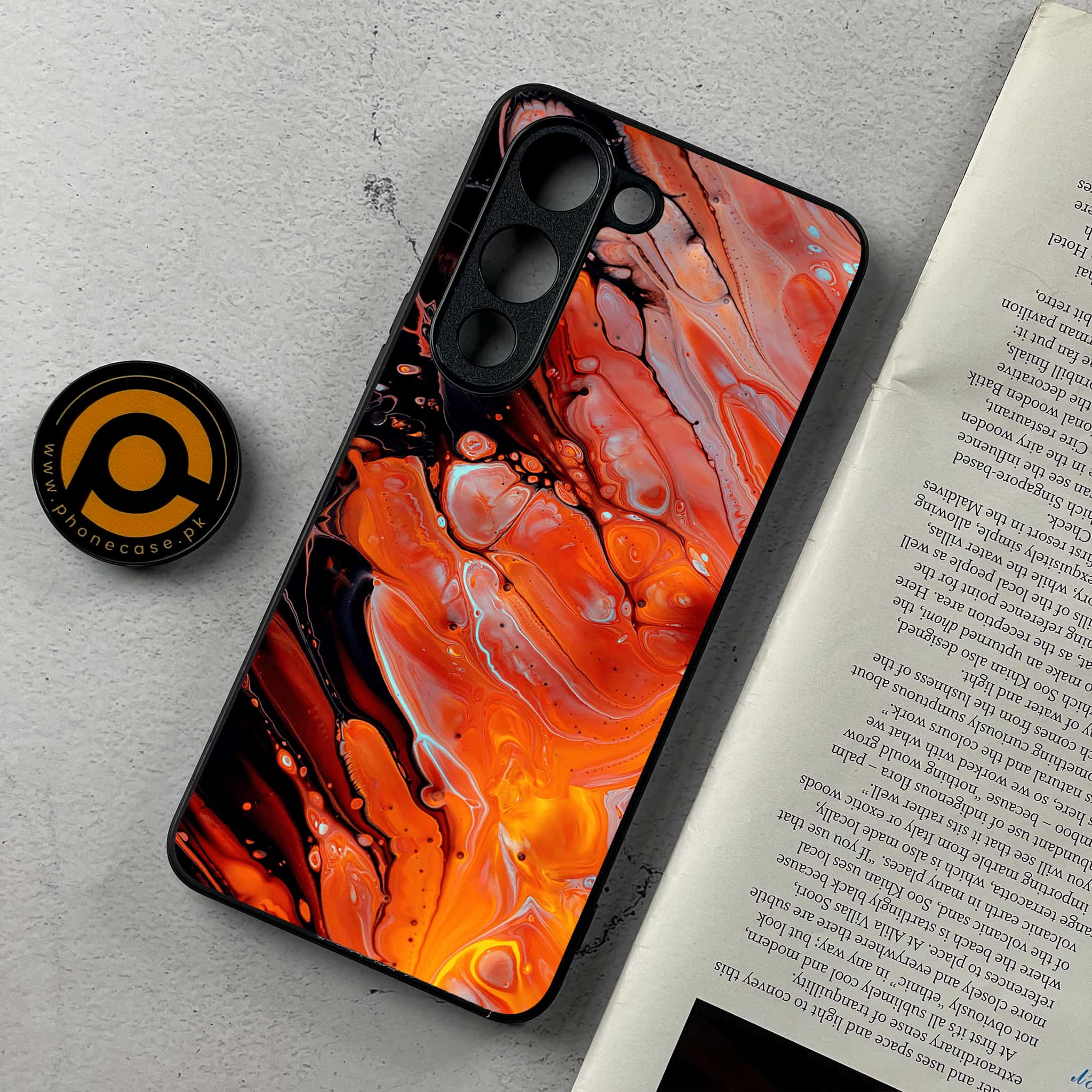 Vivo Y04 - Liquid Marble Series - Premium Metal Printed Soft Bumper Shockproof Case