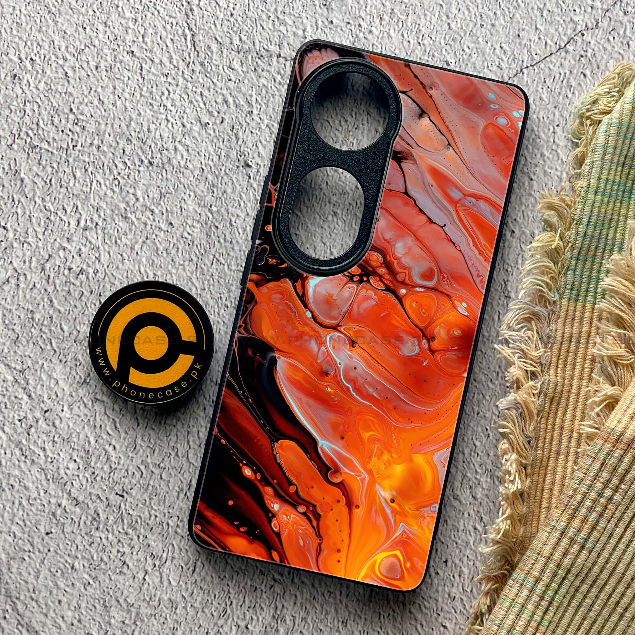 Vivo S19 Pro - Liquid Marble Series - Premium Metal Printed soft Bumper shock Proof Case