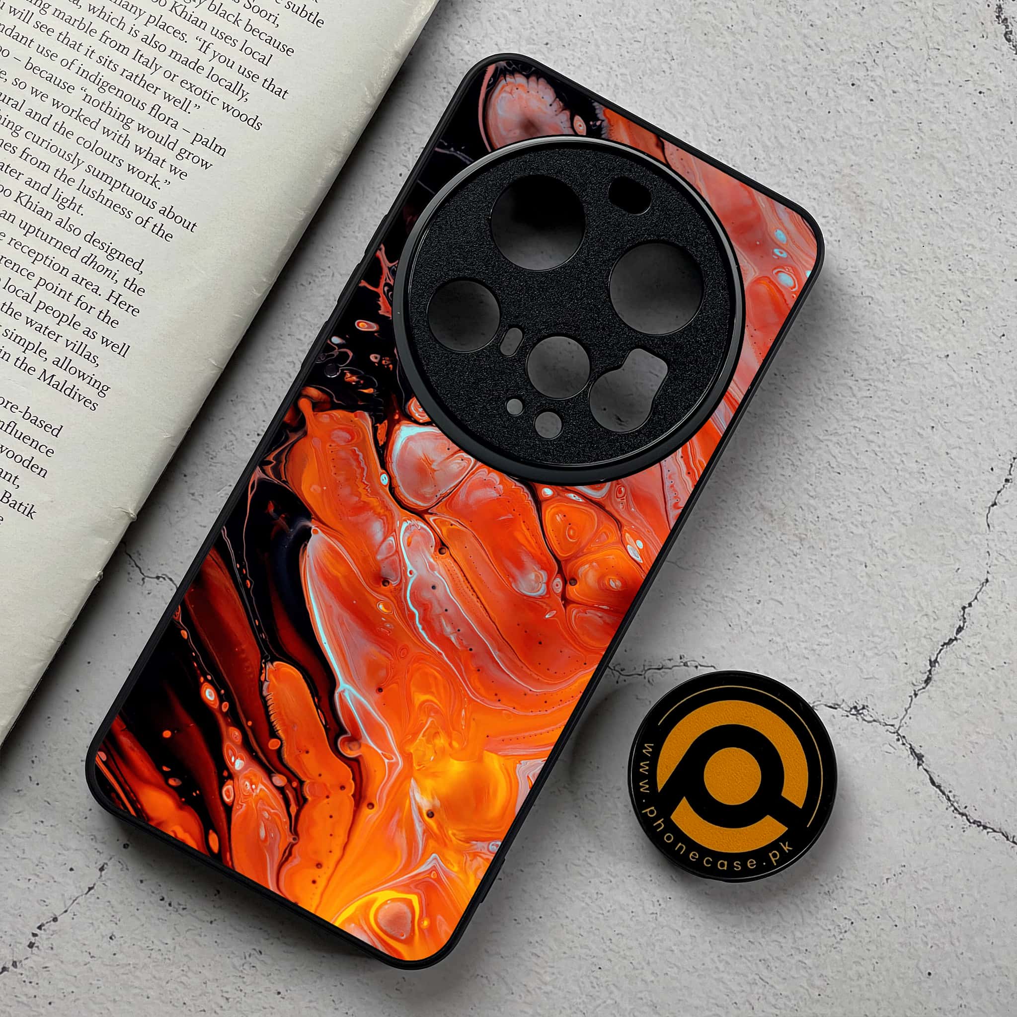Xiaomi 15 Ultra - Liquid Marble Series - Premium Metal Printed Soft Bumper Shockproof Case