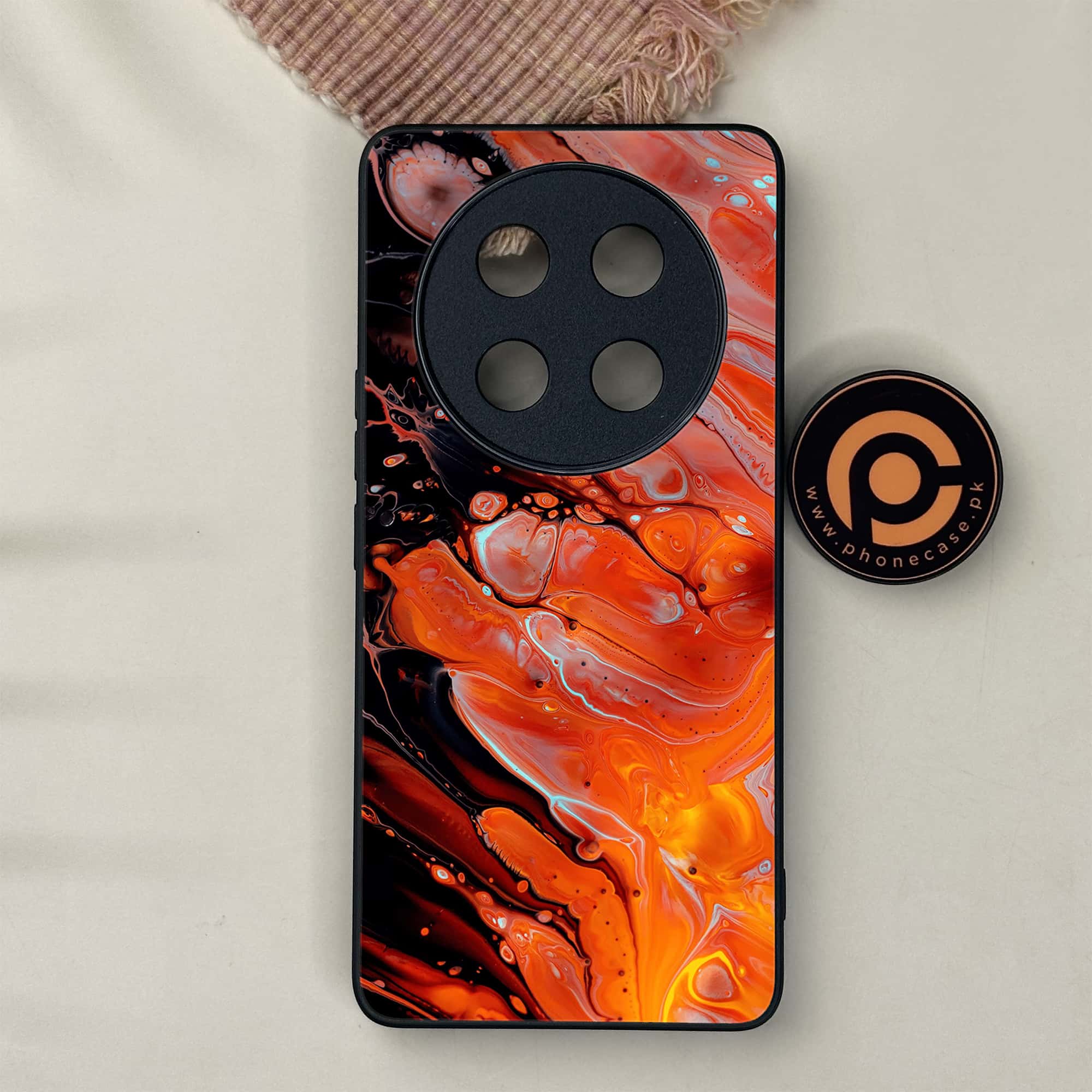 Honor X9c 5G - Liquid Marble Series - Premium Metal Printed soft Bumper shock Proof Case