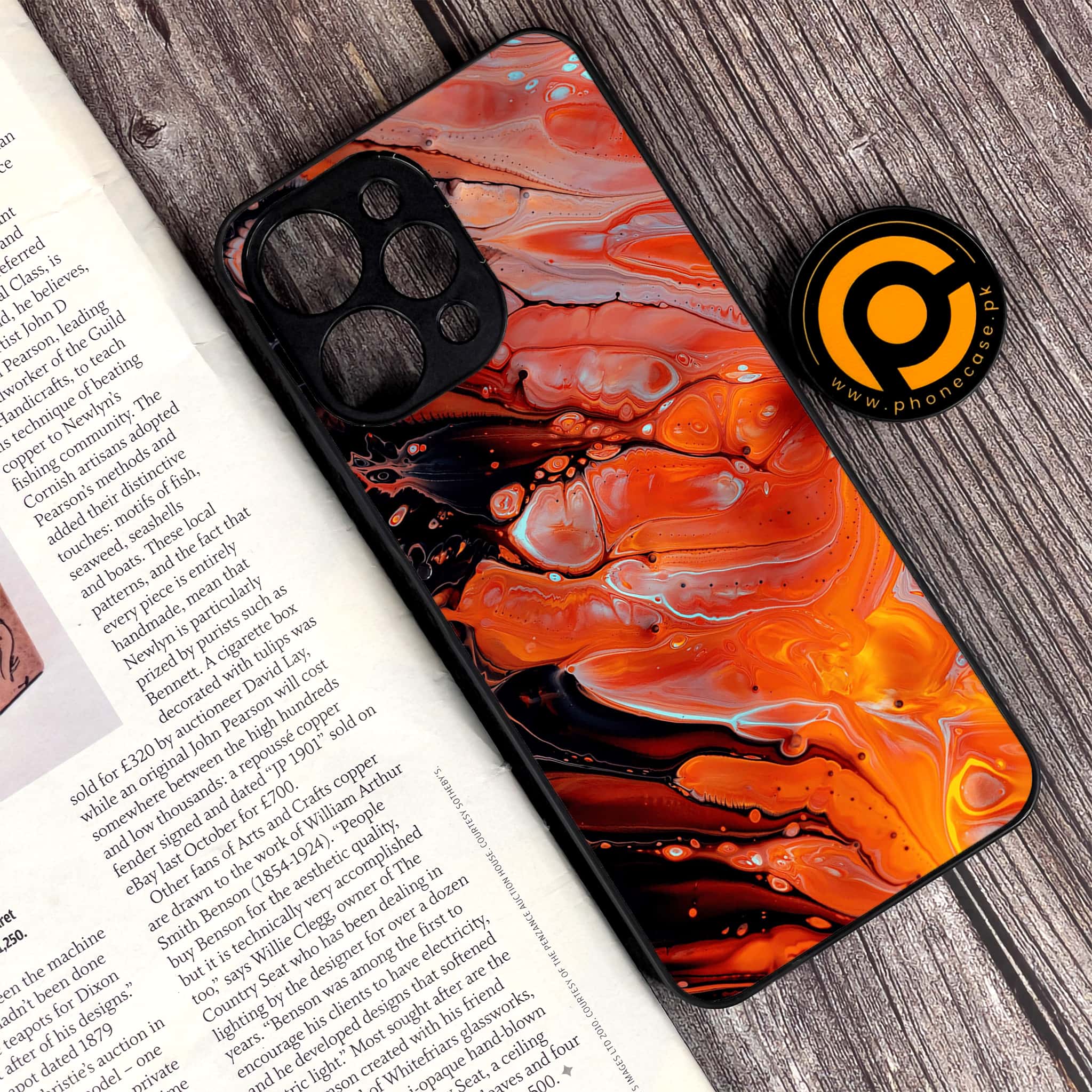 Xiaomi Redmi 12 - Liquid Marble Series - Premium Printed Glass soft Bumper shock Proof Case