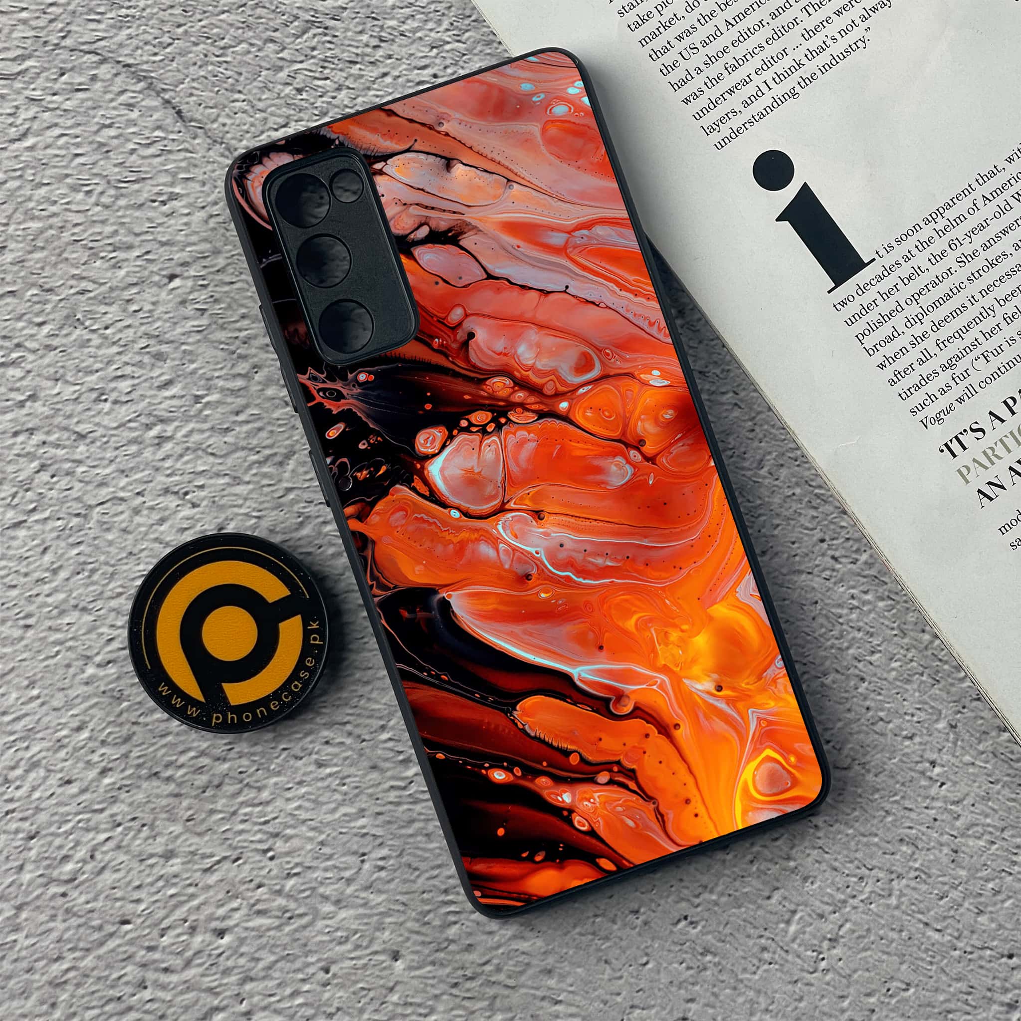 Samsung Galaxy S20 FE Liquid Marble Series Premium Printed Glass soft Bumper shock Proof Case