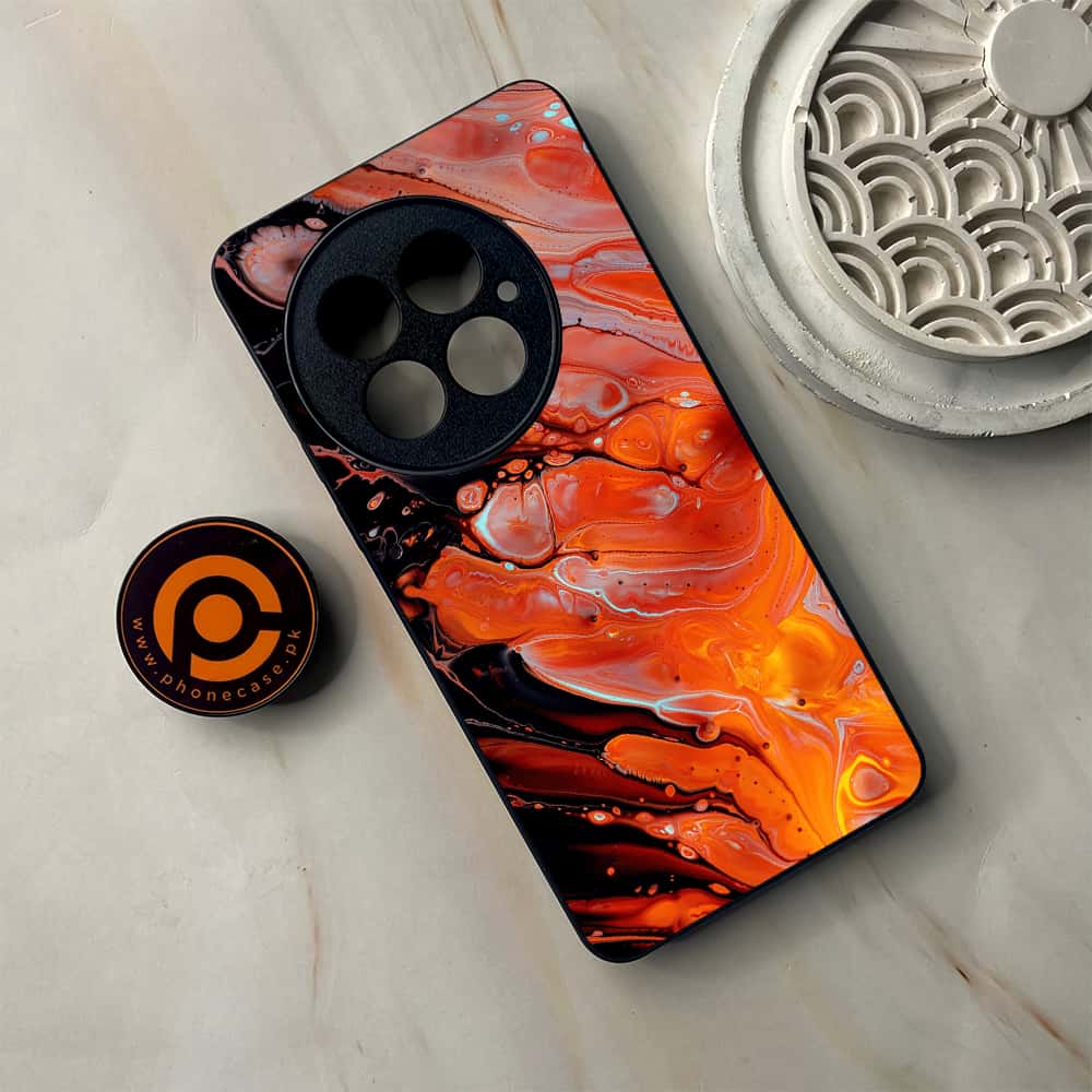 OnePlus 13 - Liquid Marble Series - Premium Metal Printed soft Bumper shock Proof Case