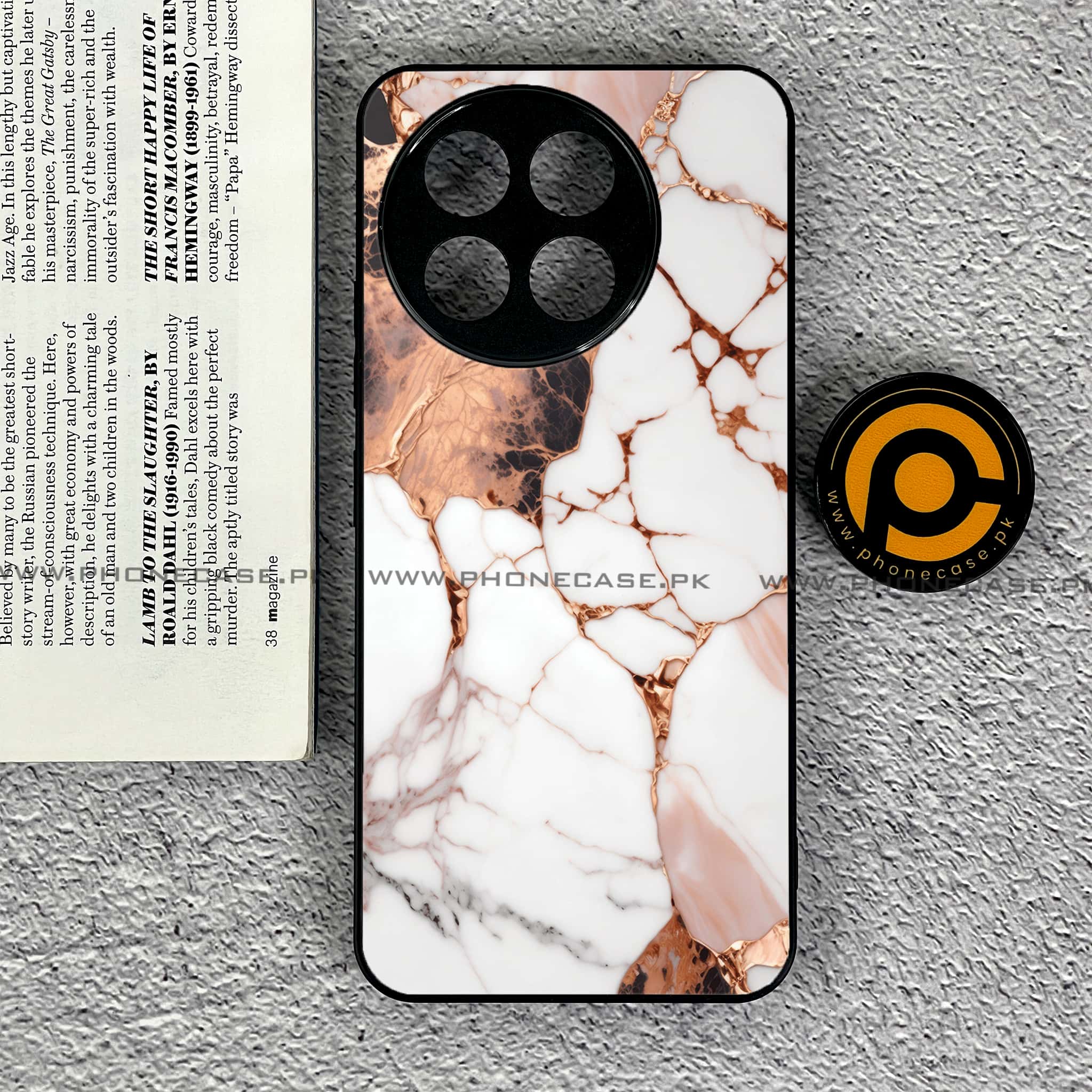 OnePlus 13R - Liquid Marble Series - Premium Printed Glass soft Bumper shock Proof Case