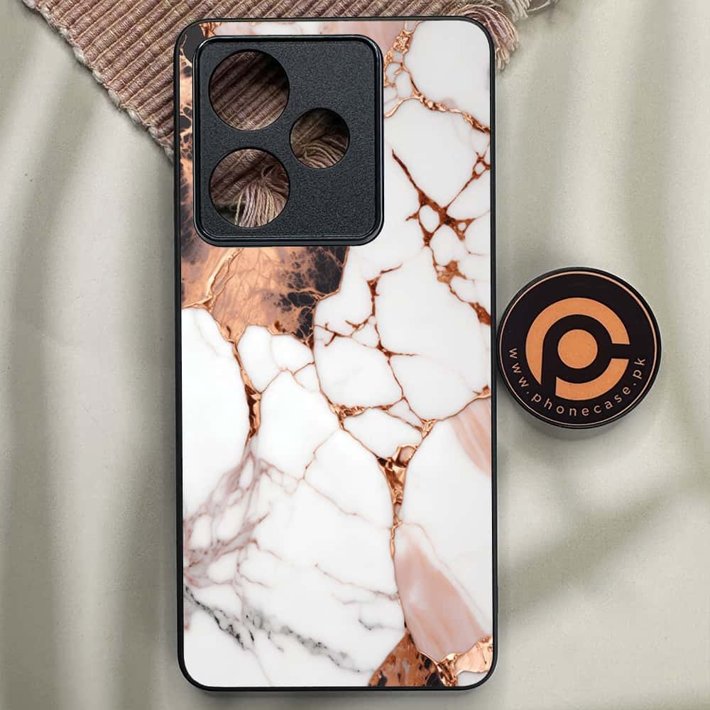 Realme GT 7T - Liquid Marble Series - Premium Metal Printed soft Bumper shock Proof Case