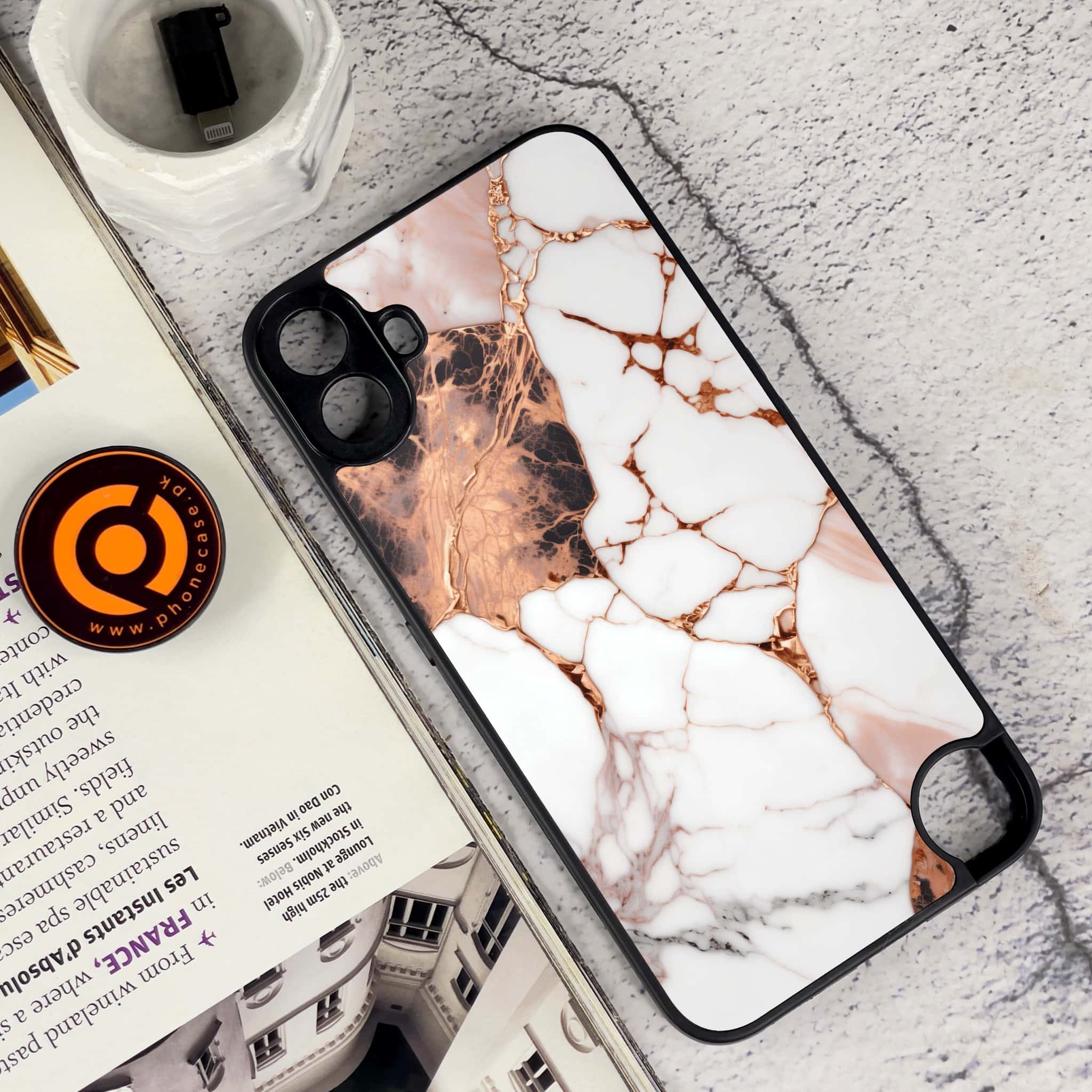 Nothing CMF Phone 1 - Liquid Marble Series - Premium Metal Printed soft Bumper Shock Proof Case