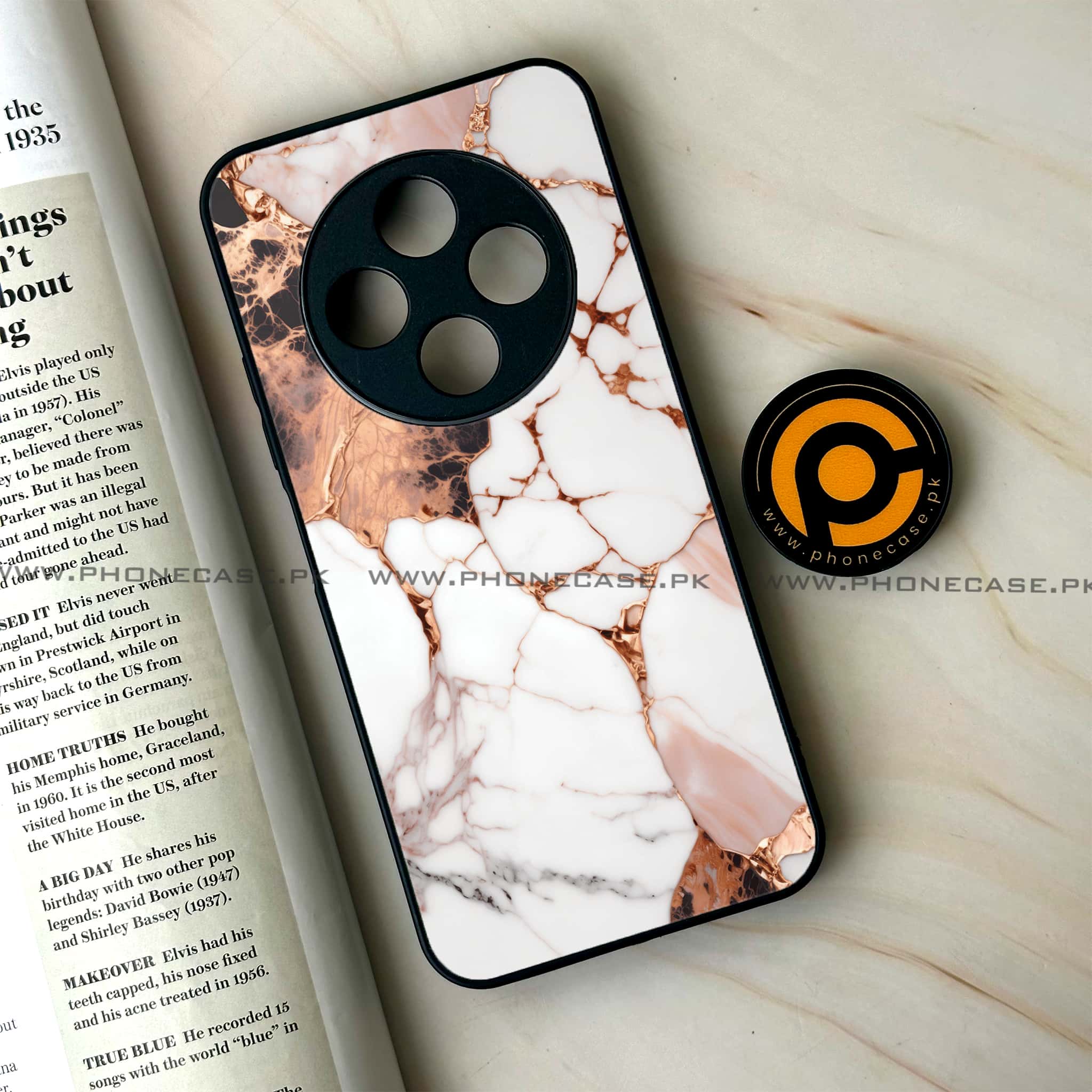 Oppo F27 Pro - Liquid Marble Series - Premium Metal Printed soft Bumper Shock Proof Case