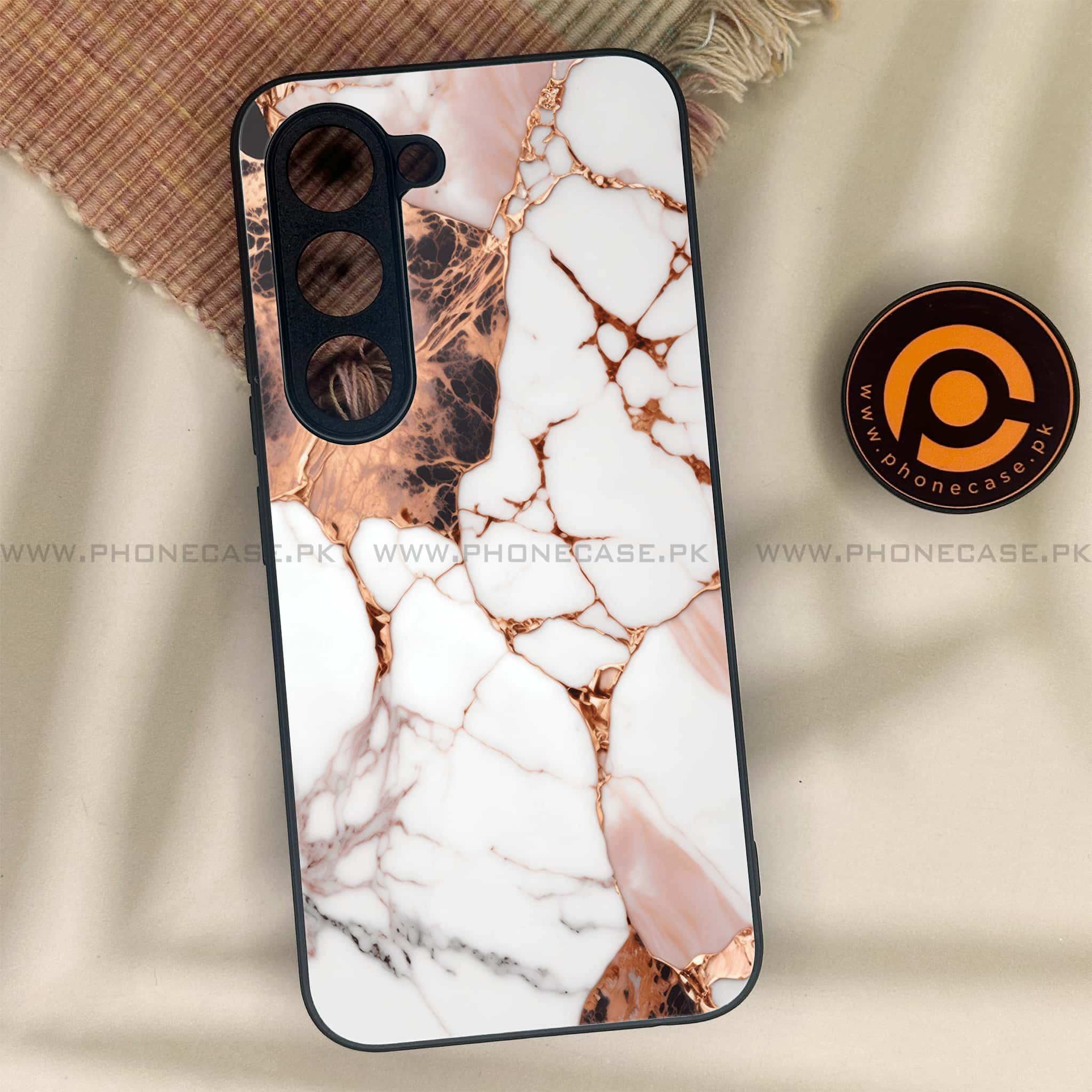 Tecno Spark 40 Pro - Liquid Marble Series - Premium Metal Printed soft Bumper shock Proof Case