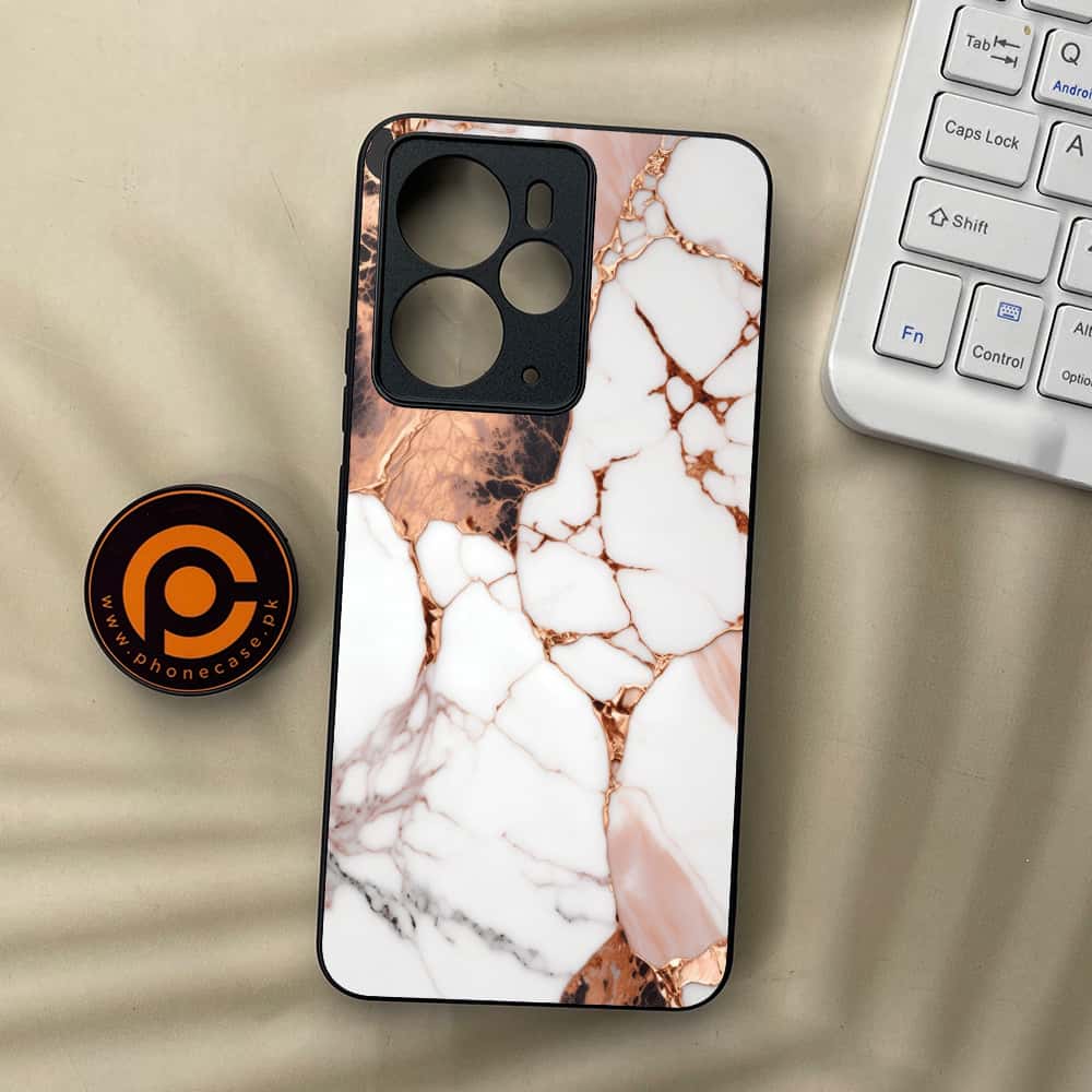 Realme 14 5G - Liquid Marble Series - Premium Metal Printed soft Bumper Shock Proof Case