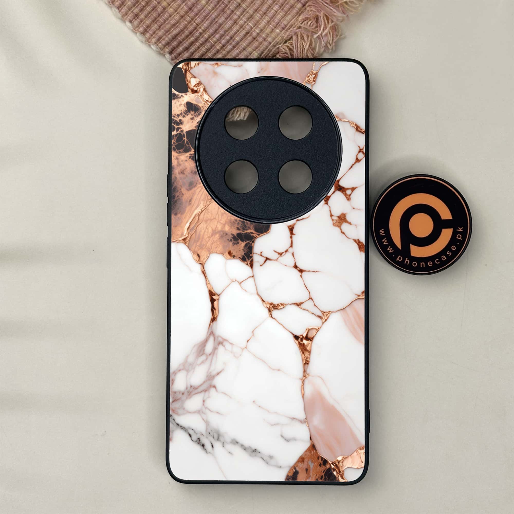 Honor X9c 5G - Liquid Marble Series - Premium Metal Printed soft Bumper shock Proof Case
