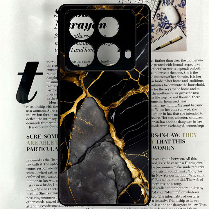 Infinix Note 40 4G - Liquid Marble Design 6  - Premium Printed Glass soft Bumper shock Proof Case CS-37514