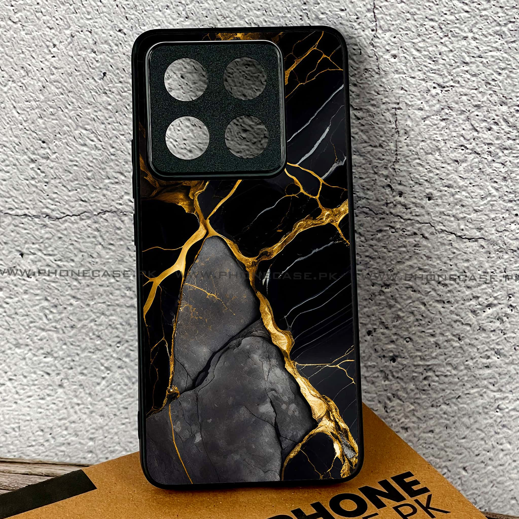 Xiaomi 14T - Liquid Marble Series - Premium Printed Glass soft Bumper shock Proof Case