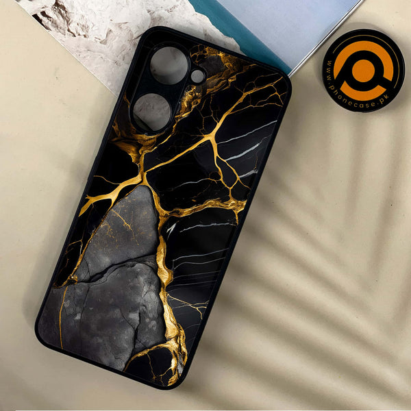 Vivo Y18 - Liquid Marble Design 6- Premium Printed Metal soft Bumper shock Proof Case CS-12745