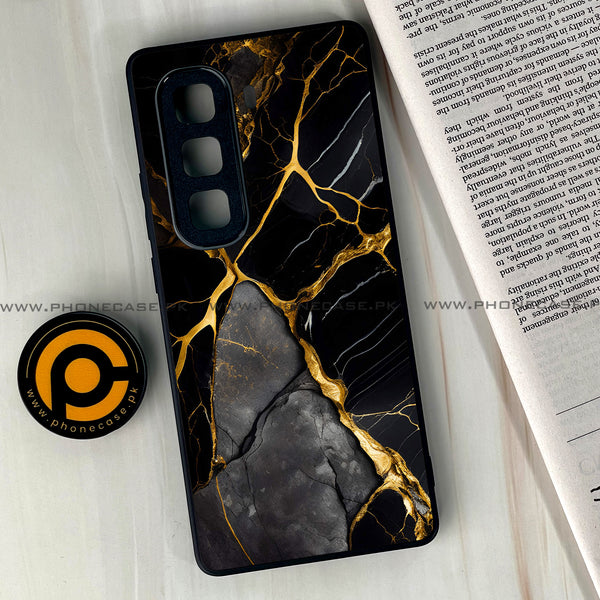 Infinix Hot 50 Pro Plus - Liquid Marble Design 6 - Premium Metal Printed soft Bumper shock Proof Case CS-38084