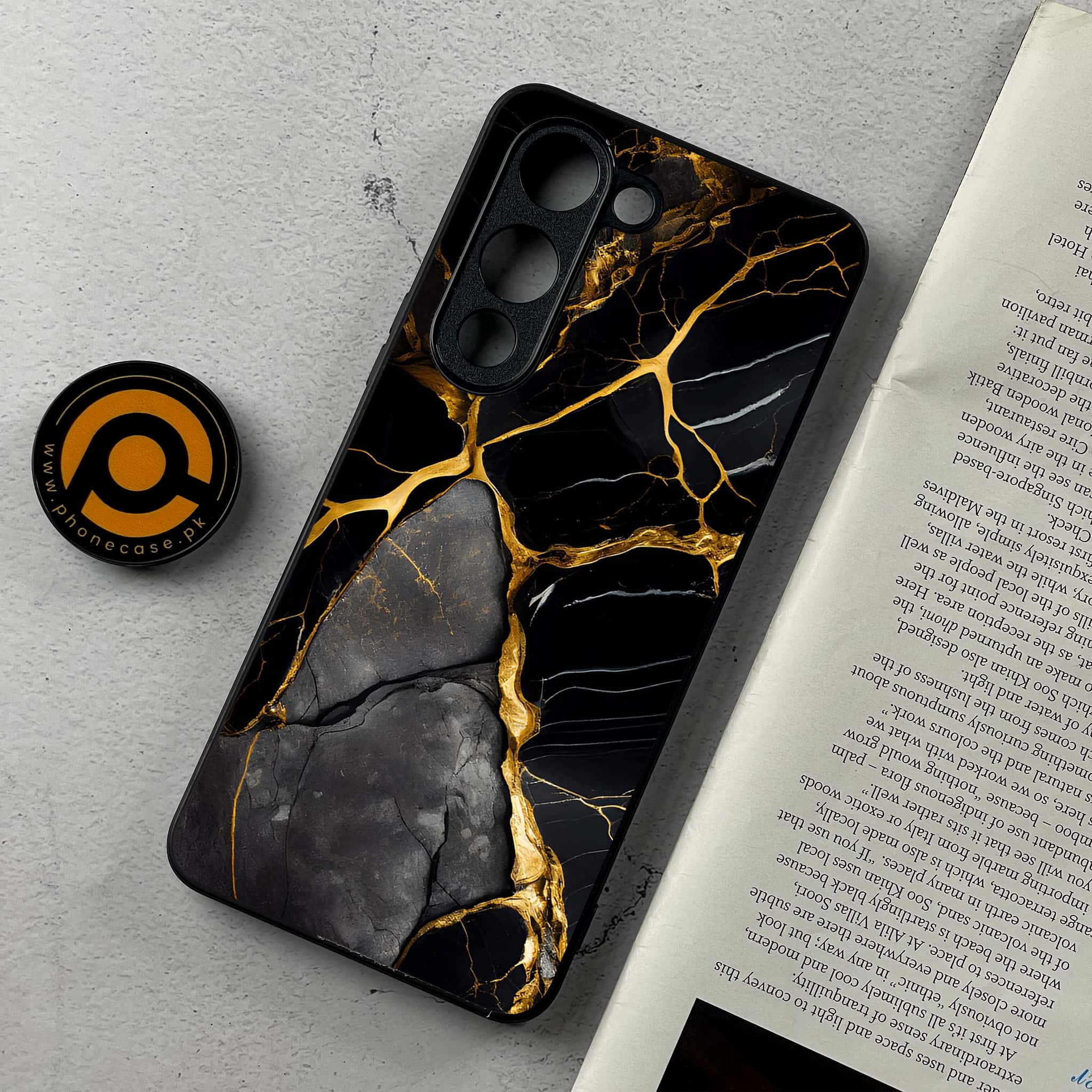 Vivo Y04 - Liquid Marble Series - Premium Metal Printed Soft Bumper Shockproof Case
