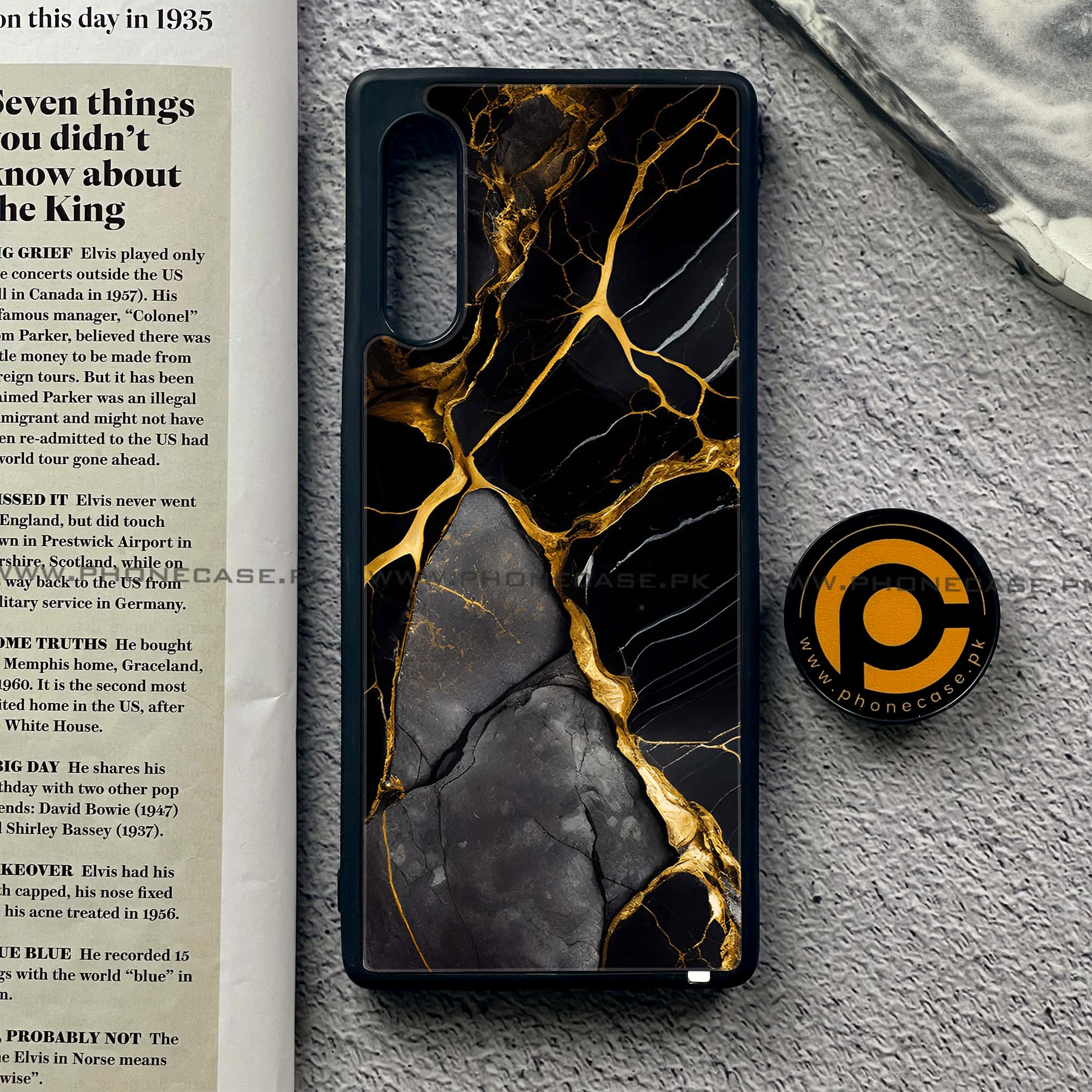 LG Velvet - Liquid Marble Series - Premium Printed Glass soft Bumper shock Proof Case