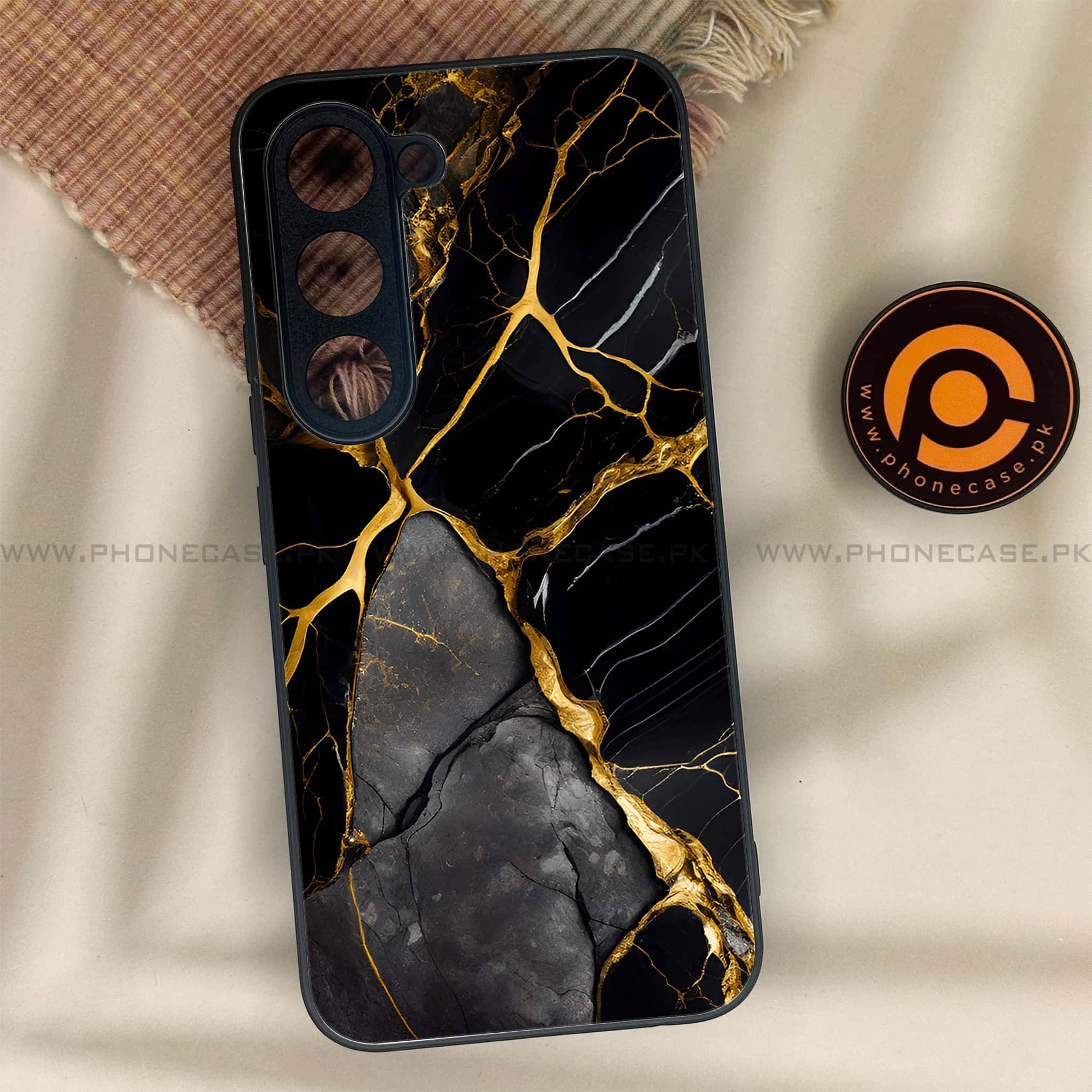 Tecno Spark 40 Pro - Liquid Marble Series - Premium Metal Printed soft Bumper shock Proof Case