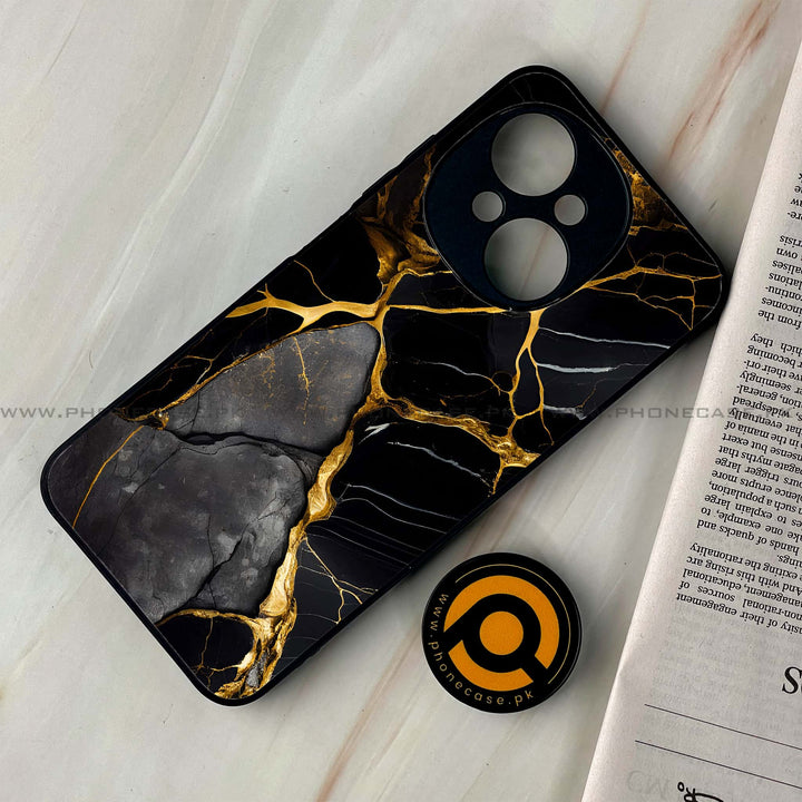 Tecno Spark Go 1 - Liquid Marble Design 6 - Premium Metal Printed soft Bumper shock Proof Case  CS-30063
