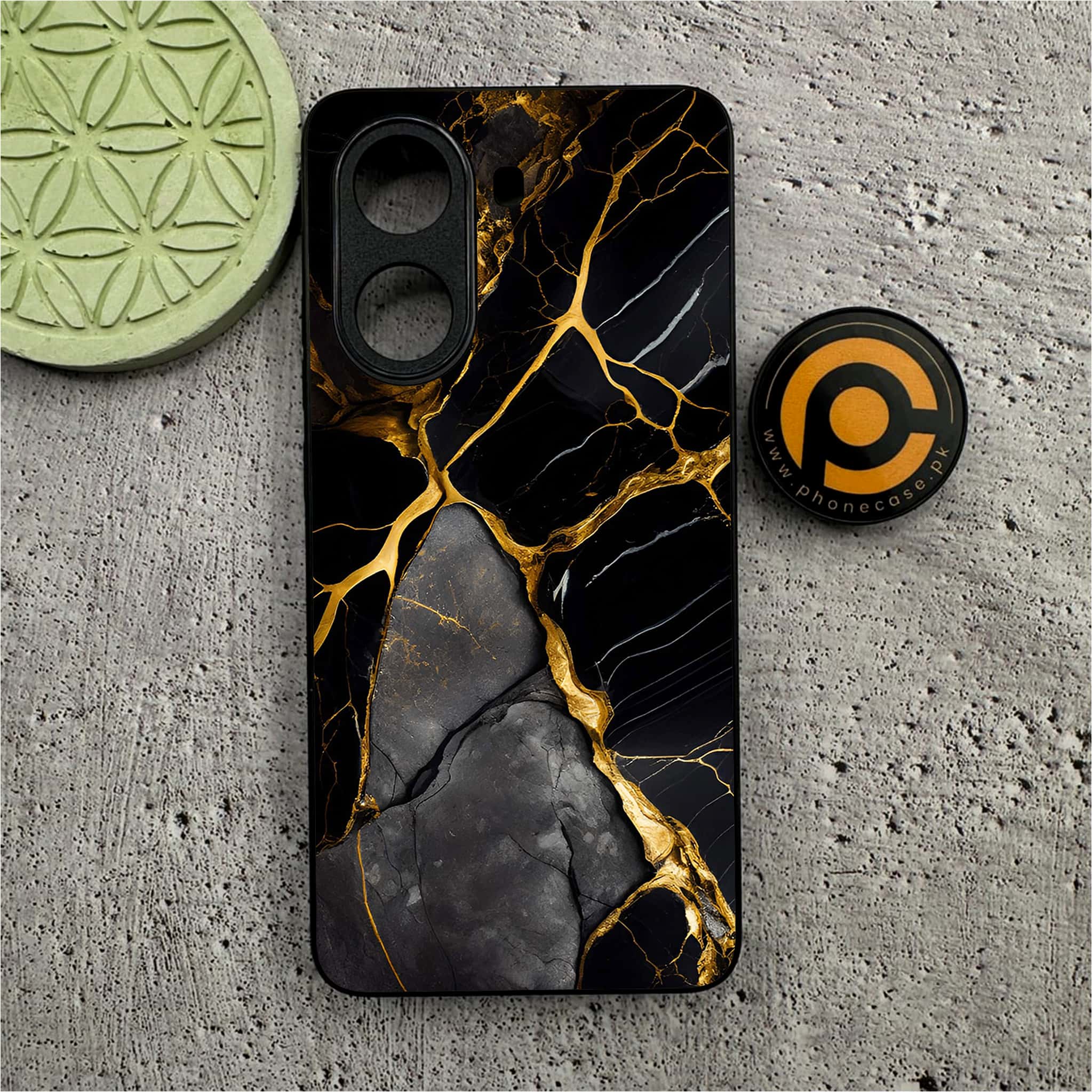 Xiaomi Redmi Turbo 4 - Liquid Marble Series - Premium Metal Printed soft Bumper shock Proof Case