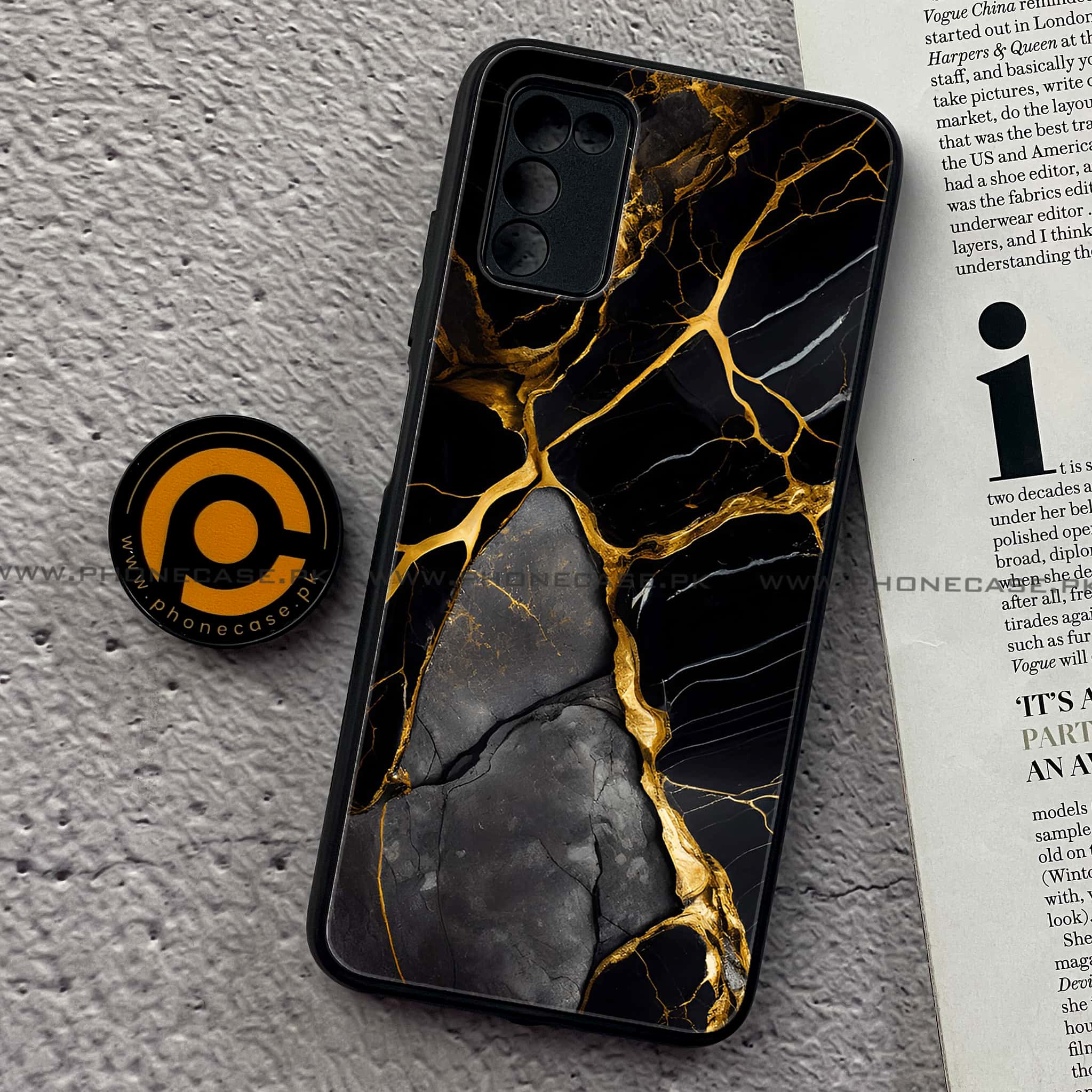 Samsung Galaxy A03s -   Liquid Marble 2.0 Series - Premium Printed Metal soft Bumper shock Proof Case