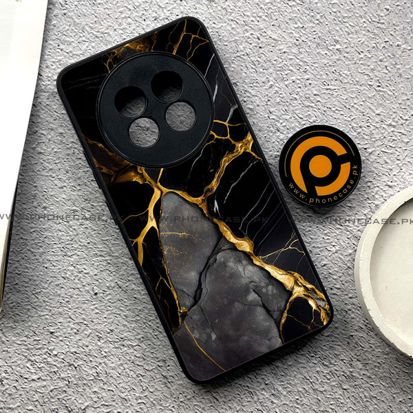 Realme 13 Plus - Liquid Marble Design 6 - Premium Printed Glass soft Bumper shock Proof Case CS-22179