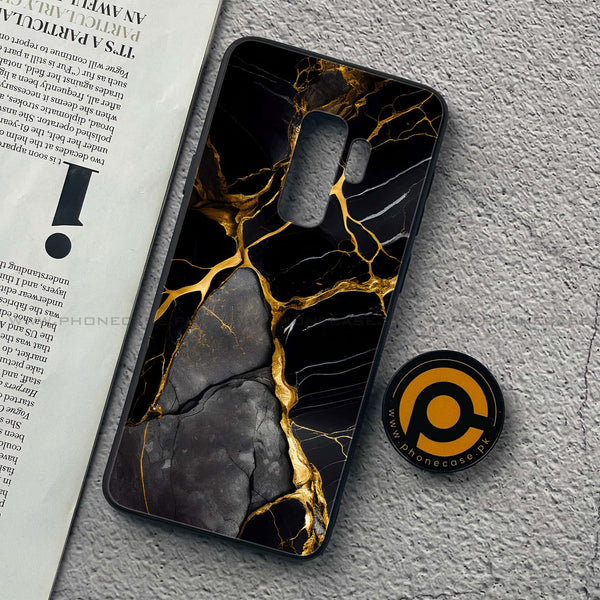 Samsung Galaxy S9 Plus - Liquid Marble Design 6 - Premium Printed Glass soft Bumper shock Proof Case CS-38524