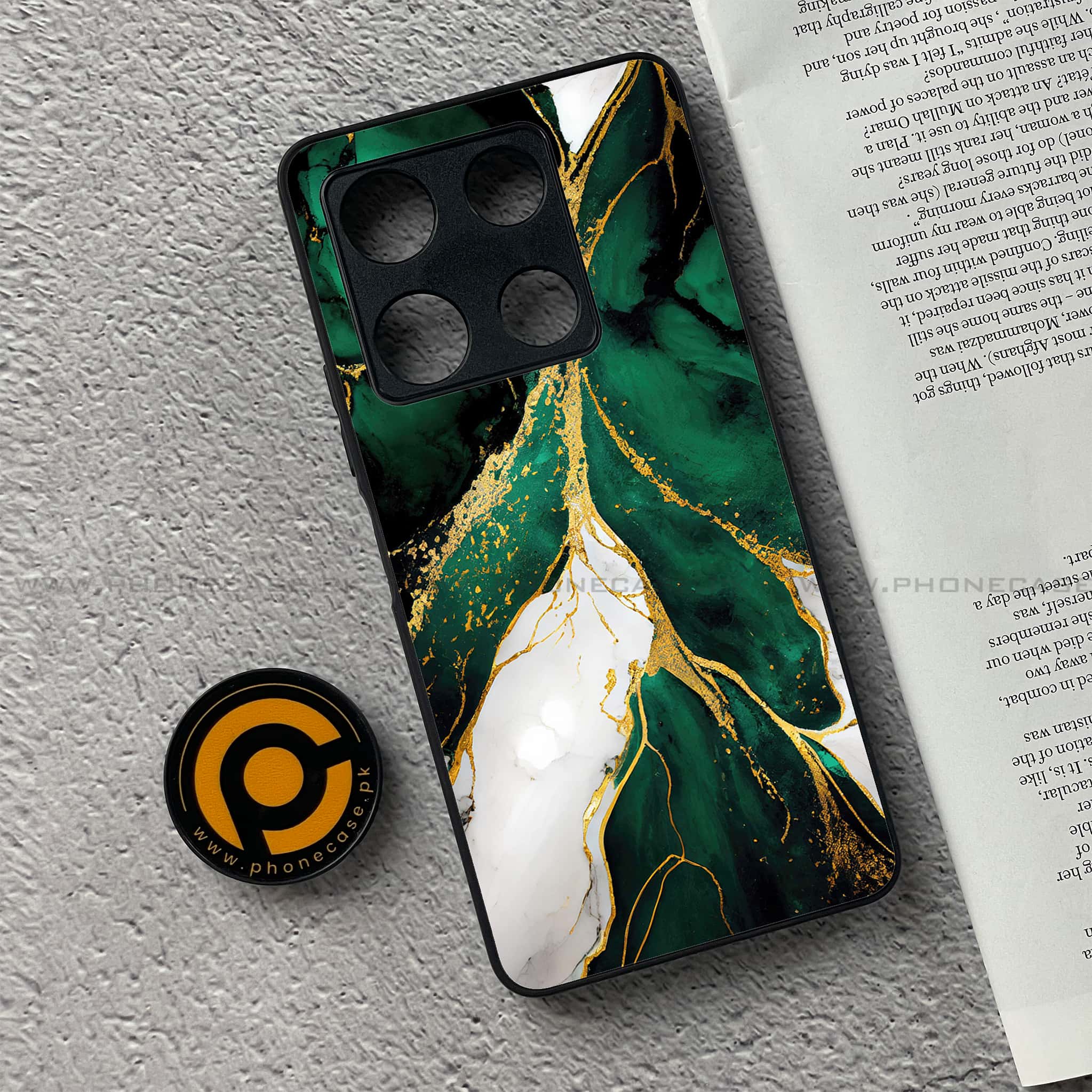 Infinix Note 30 Pro - Liquid Marble Series - Premium Metal Printed soft Bumper shock Proof Case