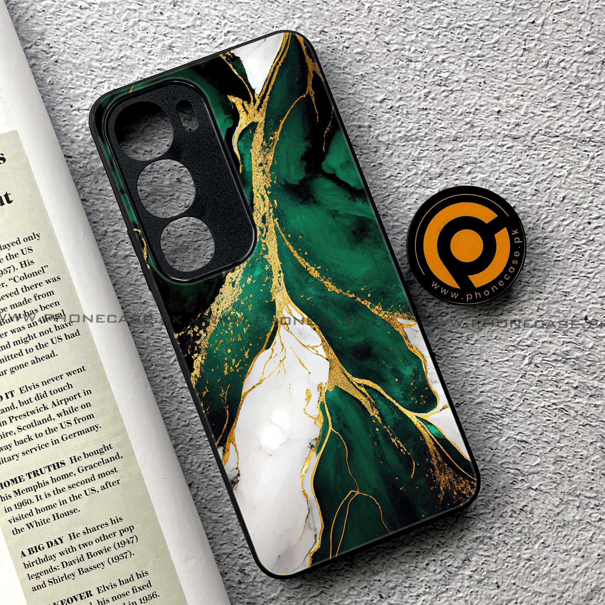 Vivo Y19s Pro - Liquid Marble Series - Premium Metal Printed soft Bumper shock Proof Case