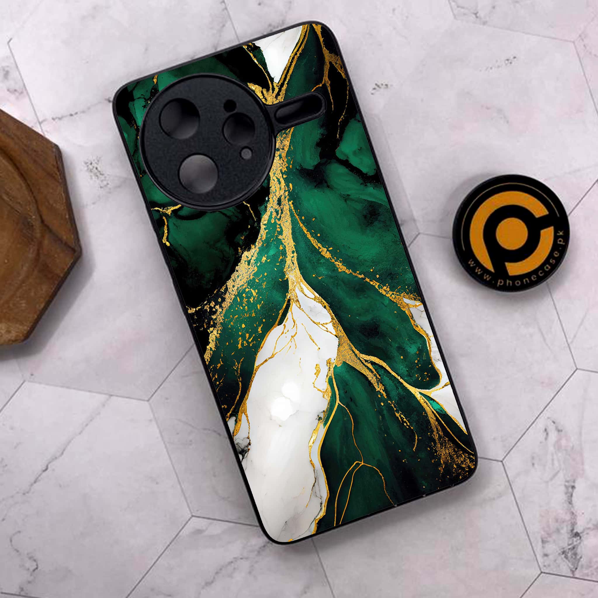 Xiaomi Poco F7 Ultra 5G - Liquid Marble Series - Premium Metal Printed soft Bumper shock Proof Case
