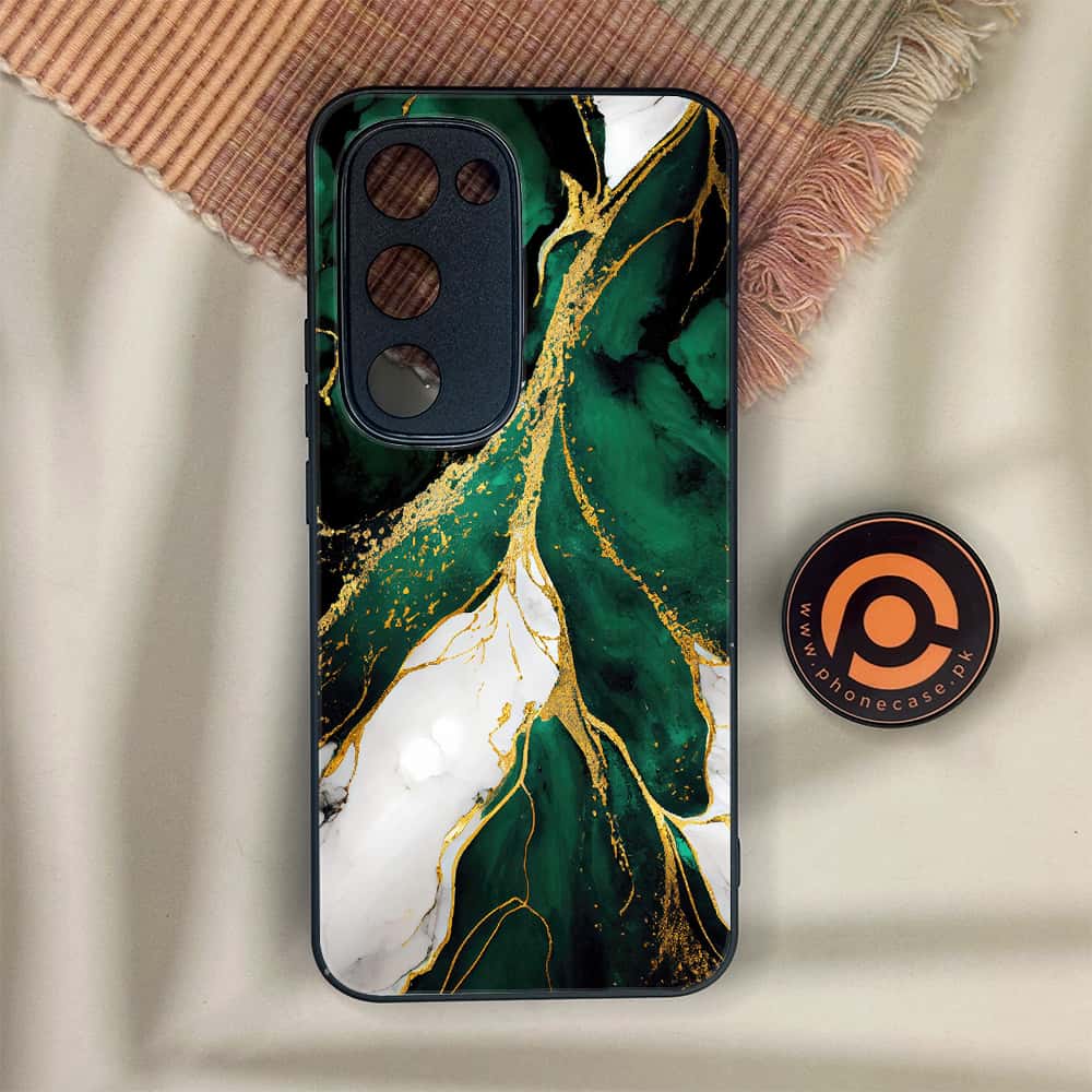 Tecno Spark 40 Pro Plus - Liquid Marble Series - Premium Metal Printed soft Bumper shock Proof Case