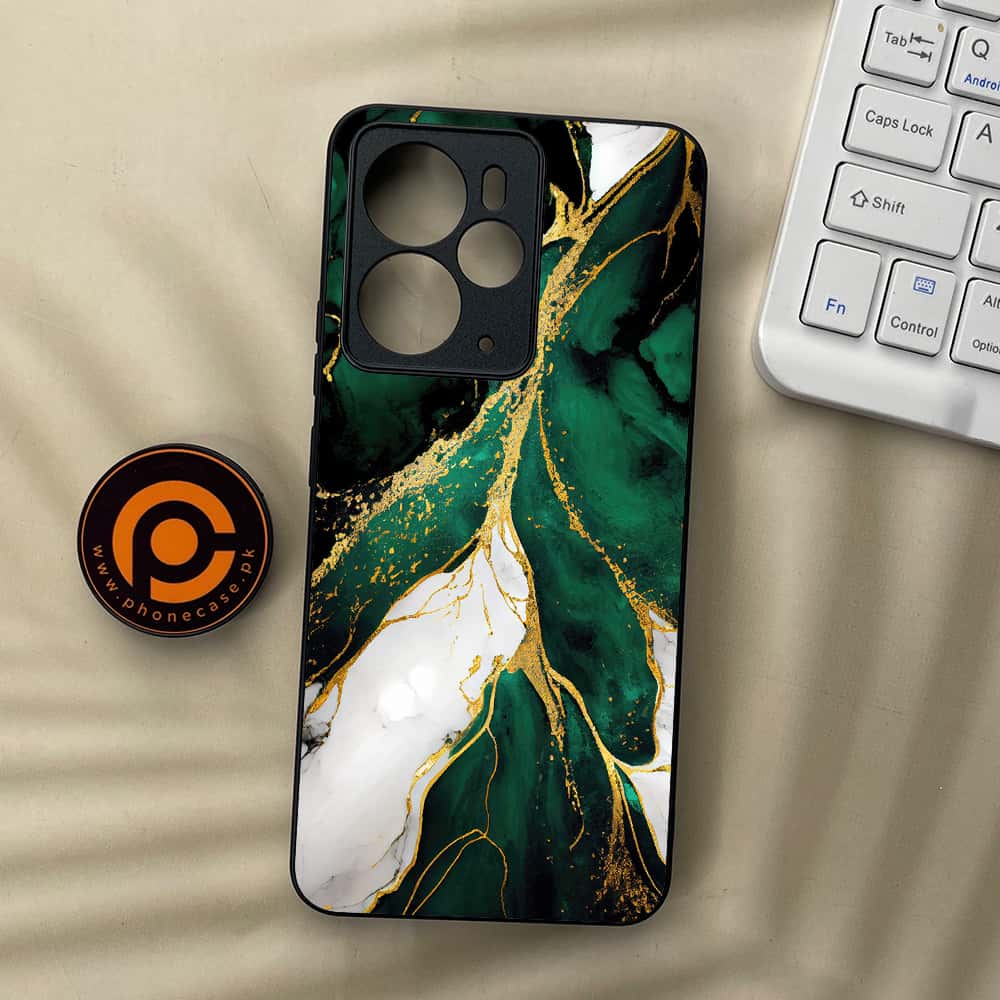 Realme 14T 5G - Liquid Marble Series - Premium Metal Printed soft Bumper Shock Proof Case