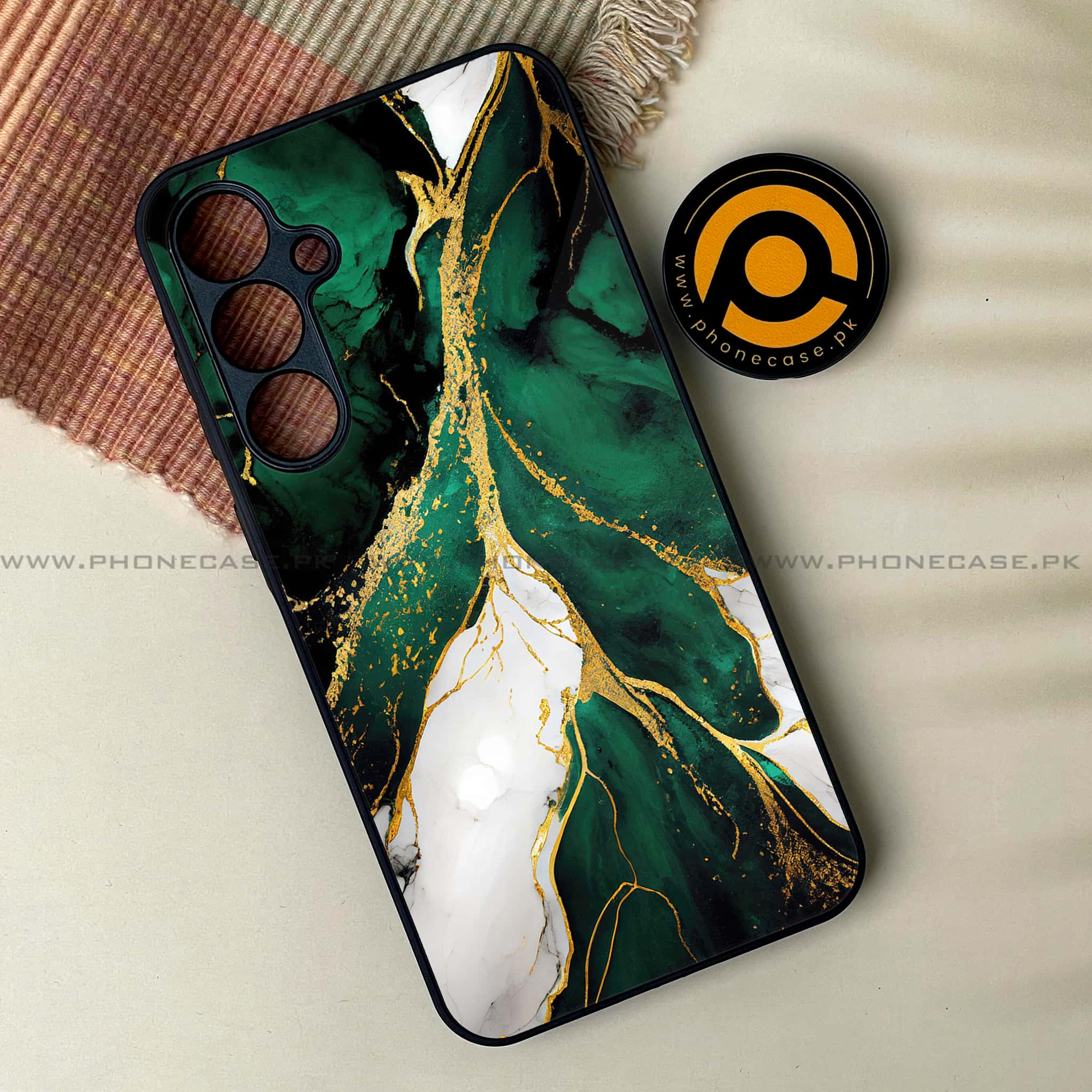 Samsung Galaxy A04s - Liquid Marble Series - Premium Printed Glass soft Bumper shock Proof Case