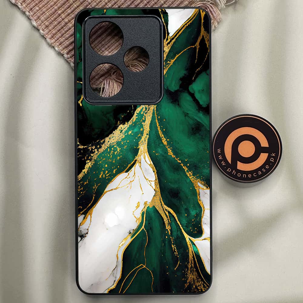 Realme GT 7 - Liquid Marble Series - Premium Metal Printed soft Bumper shock Proof Case