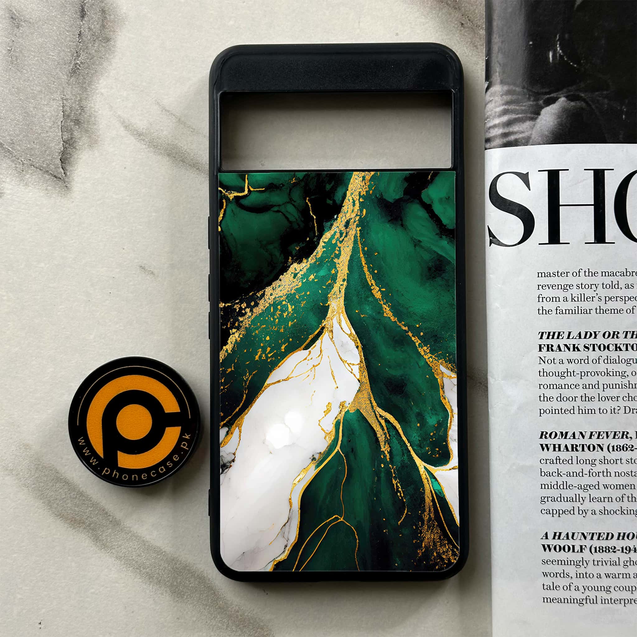 Google Pixel 8a - Liquid Marble Series - Premium Printed soft Bumper Shock Proof Case