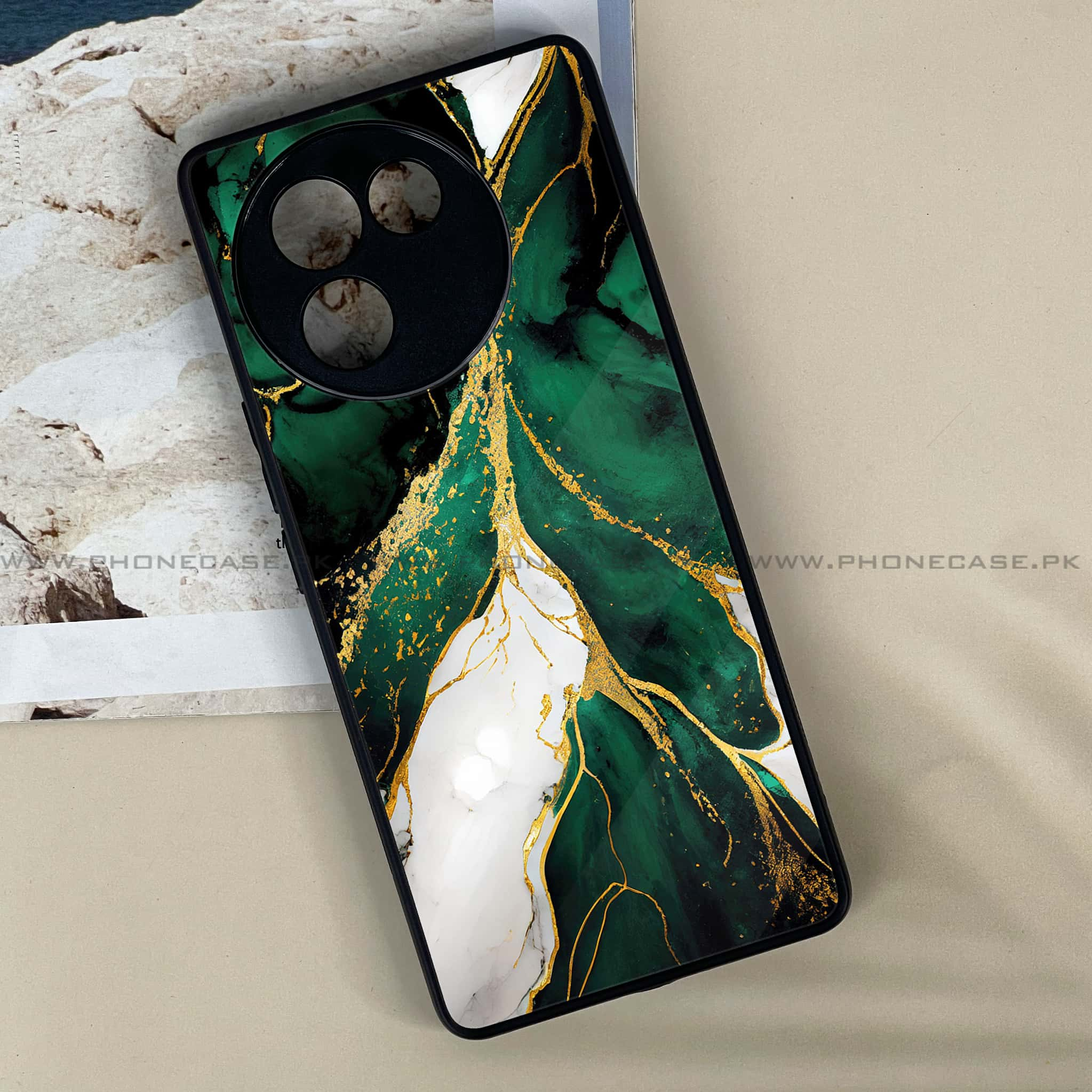 Vivo V30E - Liquid Marble Series - Premium Printed Metal soft Bumper shock Proof Case